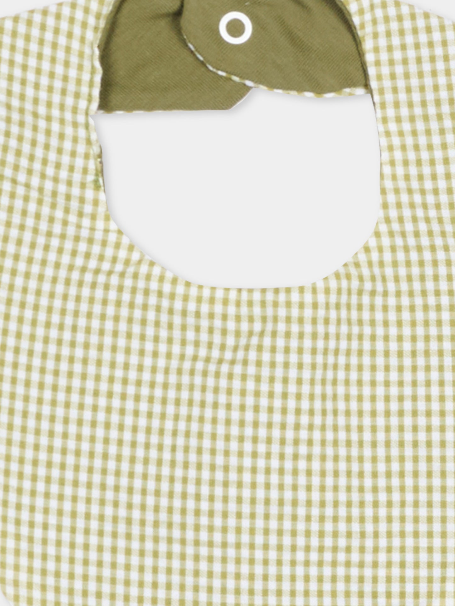 Bavaglino verde vichy per neonati,Nanán,E26162V