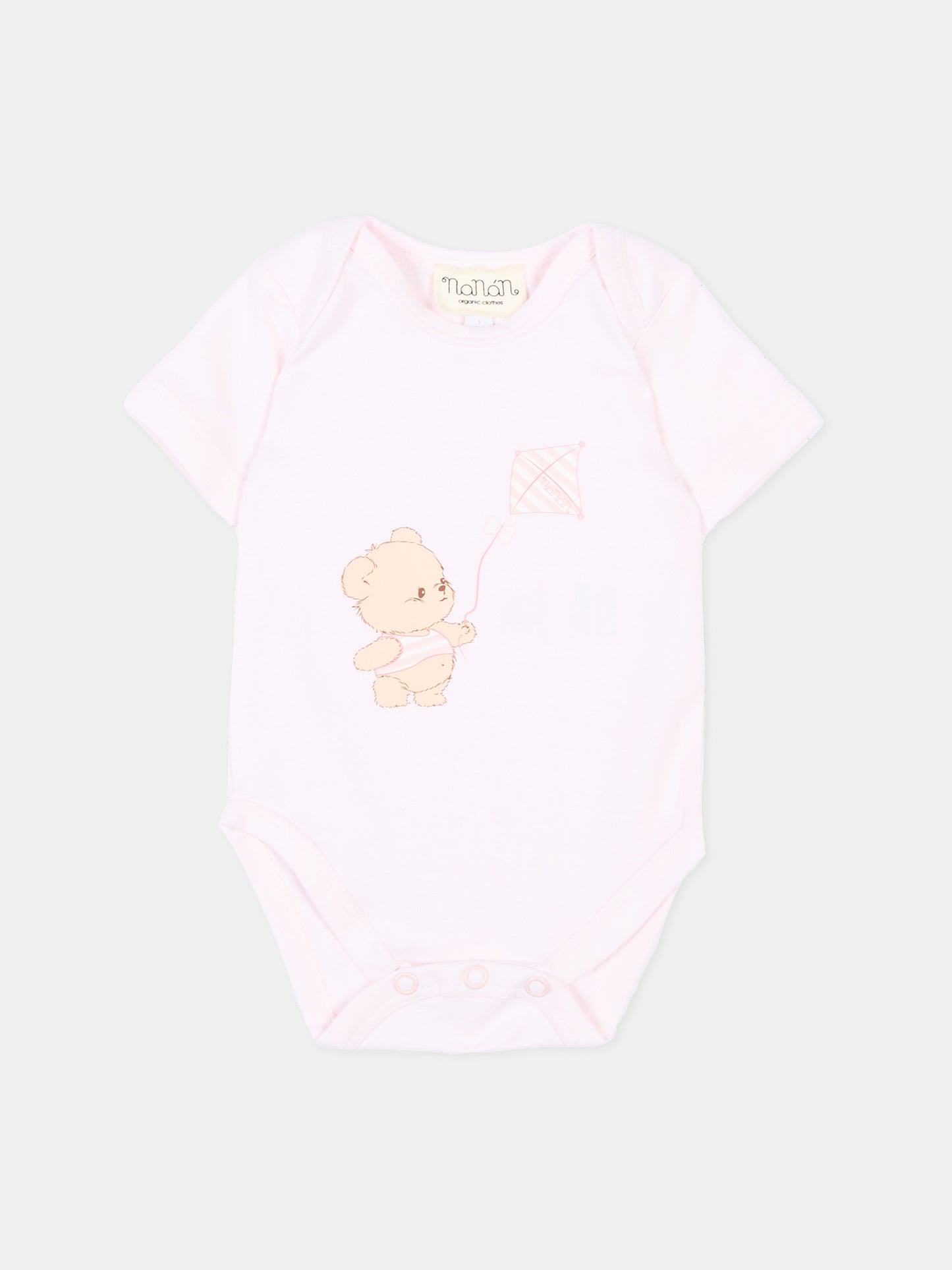 Body rosa per neonata con orsetto,Nanán,E26014R