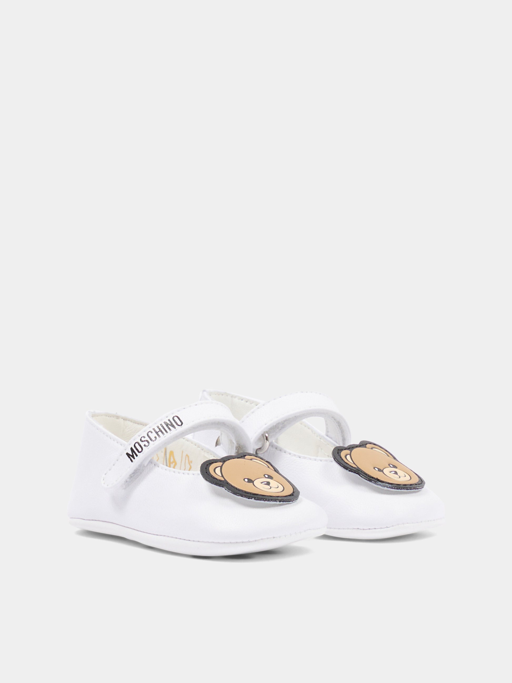 Ballerina bianca per neonata con Teddy Bear,Moschino Kids,82885 - VAR3