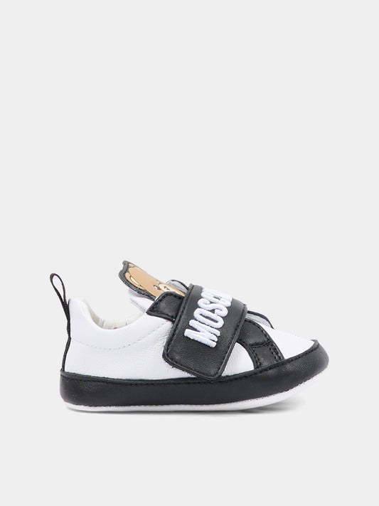 Sneakers bassa bianca per neonati con Teddy Bear,Moschino Kids,82900 - VAR3