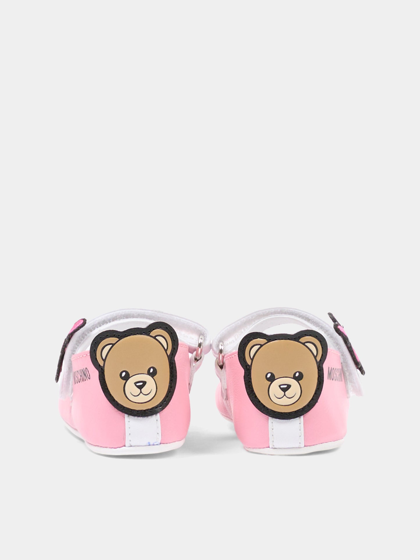 Ballerina rosa per neonata con fiore,Moschino Kids,82886 - VAR1