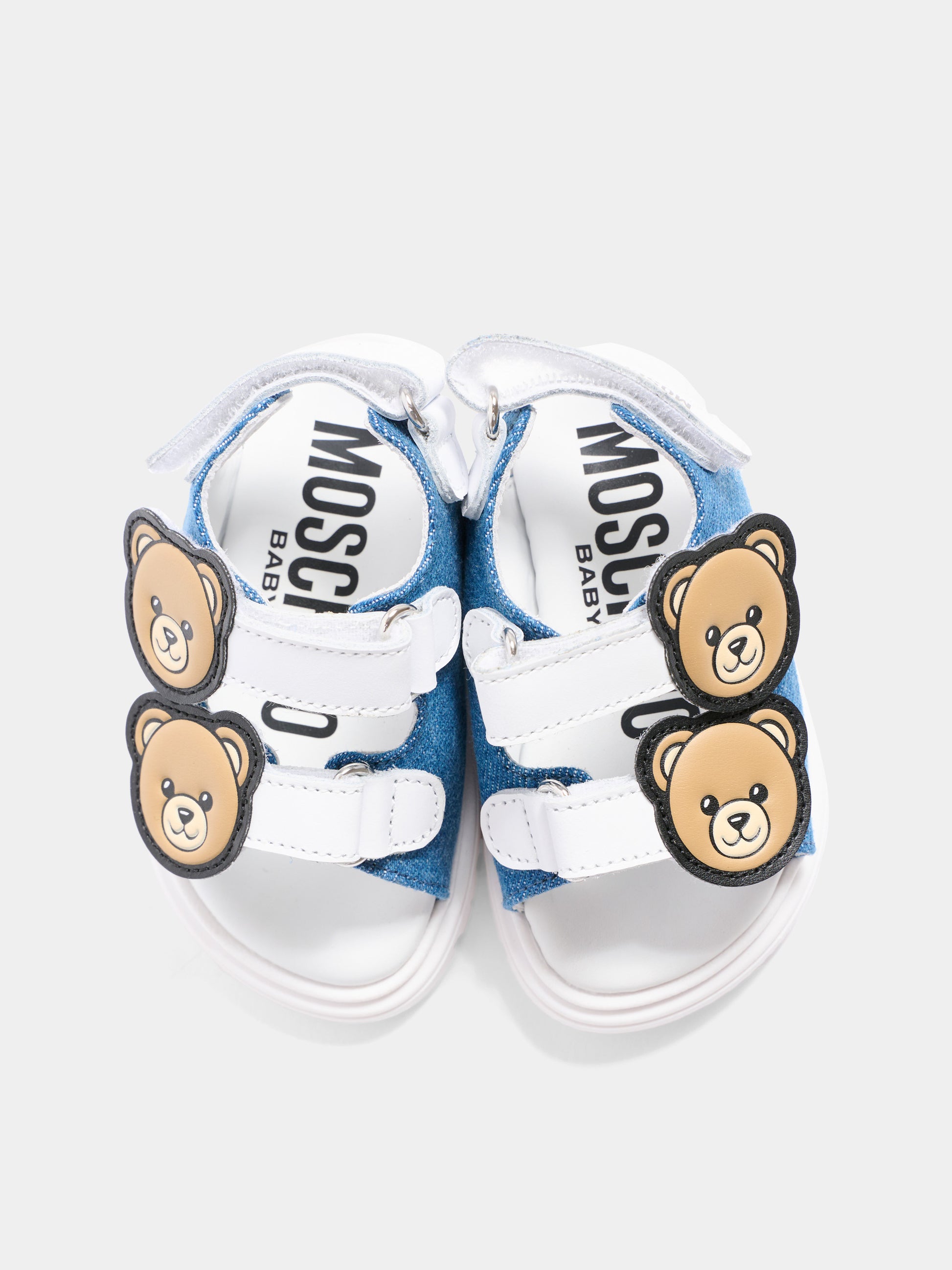 Sandalo multicolor per bambini con Teddy Bear,Moschino Kids,82933 - VAR2
