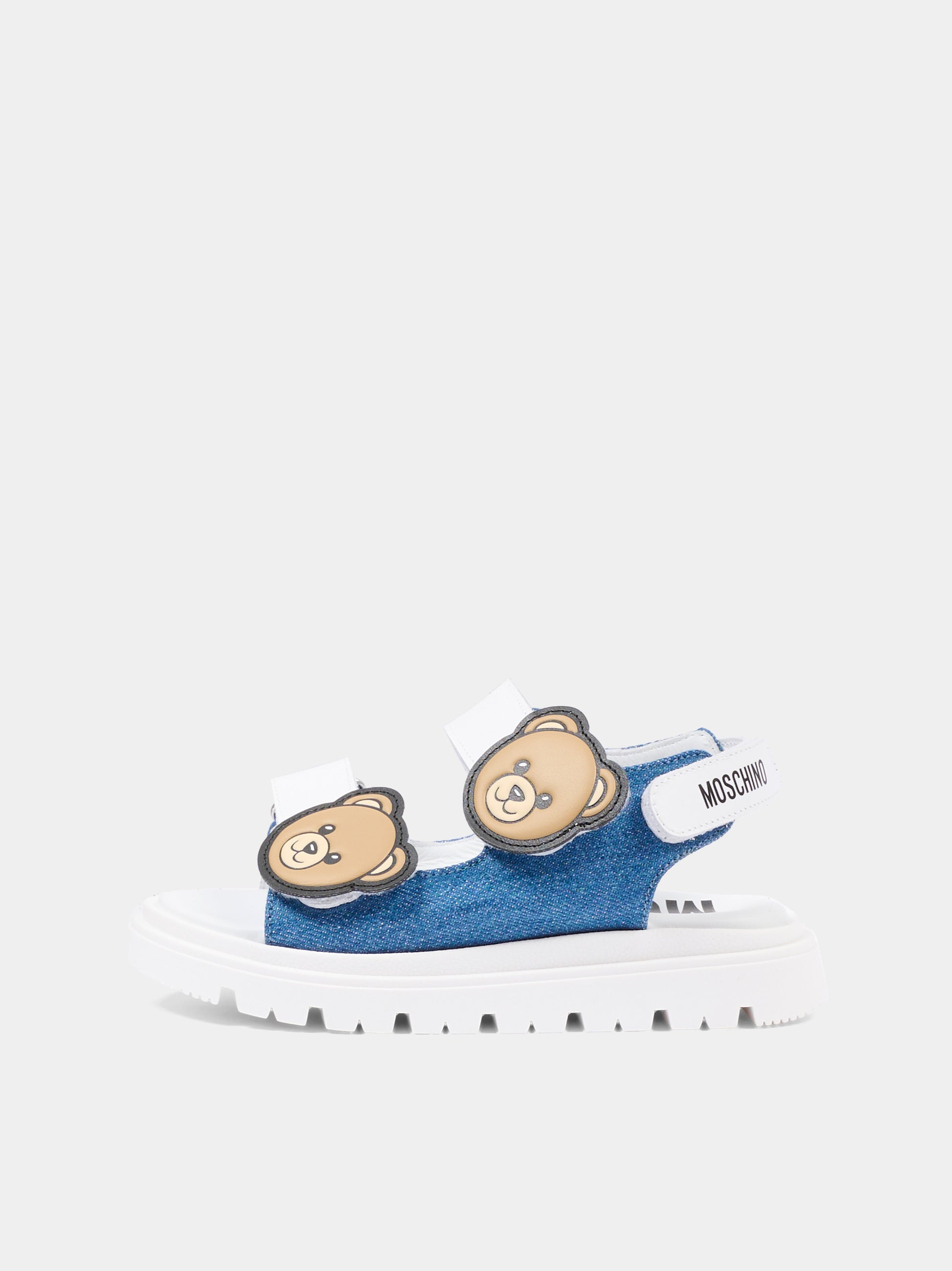 Sandali multicolor per bambini con teddy bear,Moschino Kids,83027 - VAR6