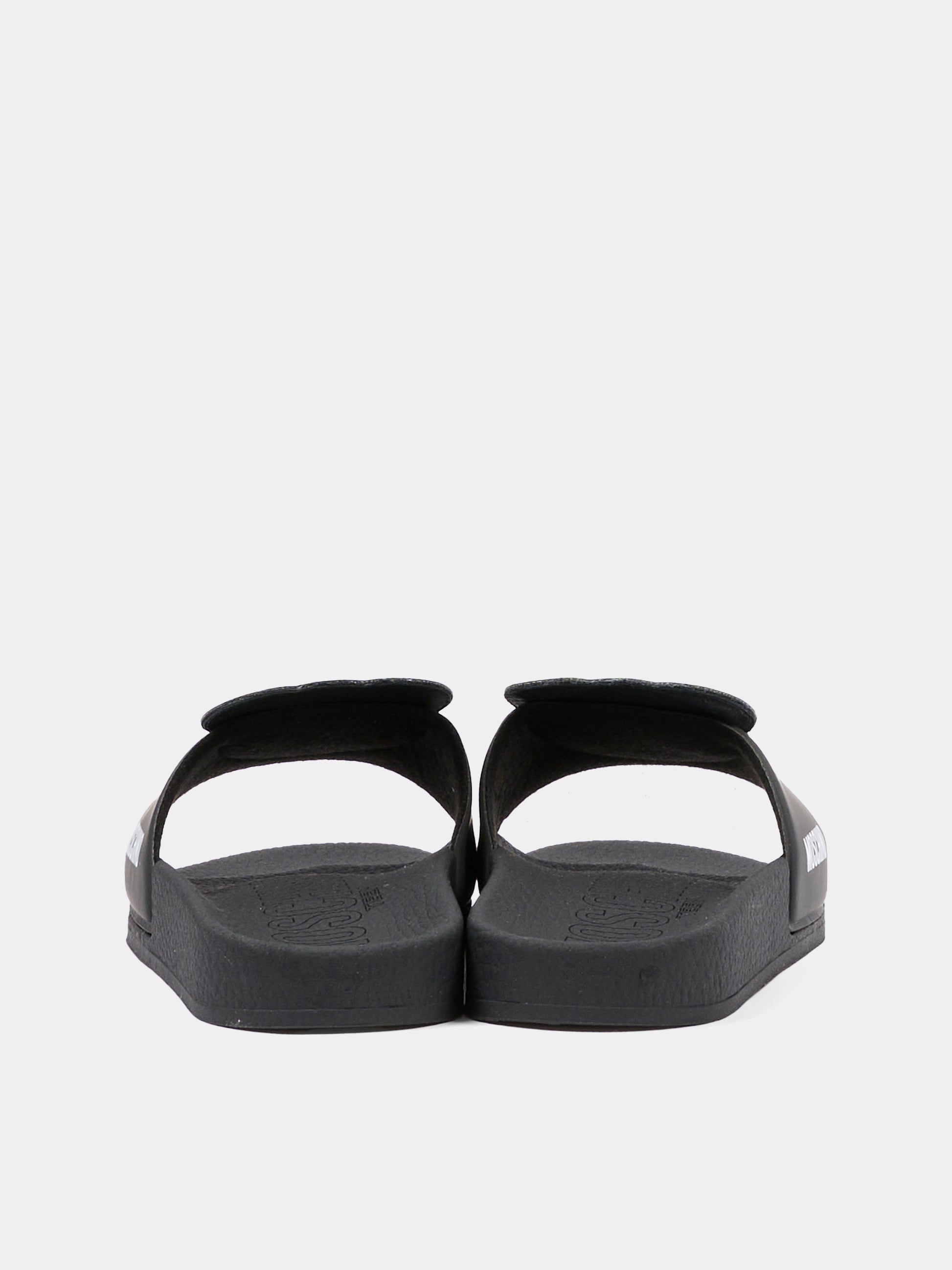 Ciabatte nere per bambini con Teddy Bear,Moschino Kids,83113 - VAR3