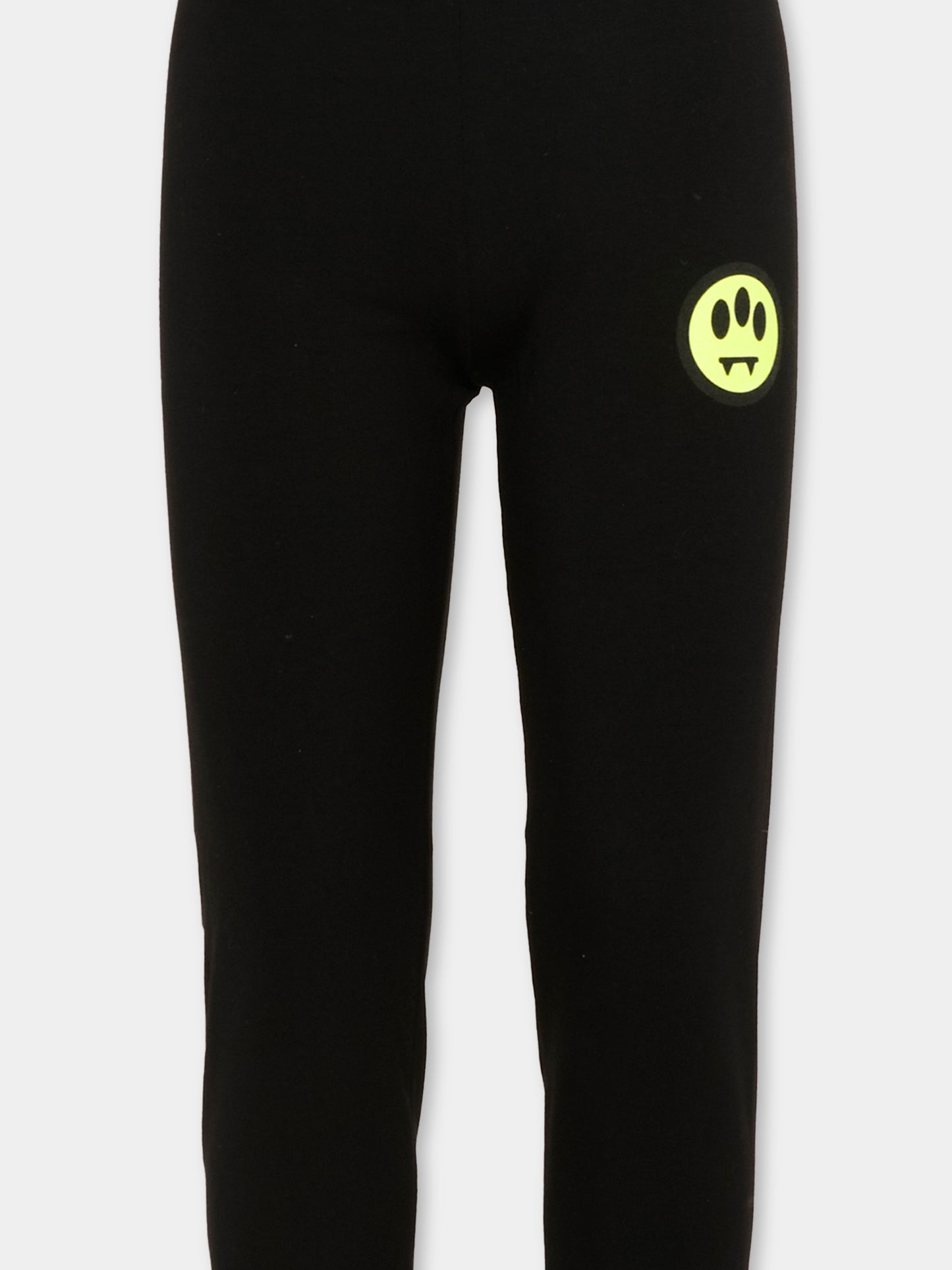 Leggings neri Barrow per bambina con logo,Barrow,S6BKJGLG014 110