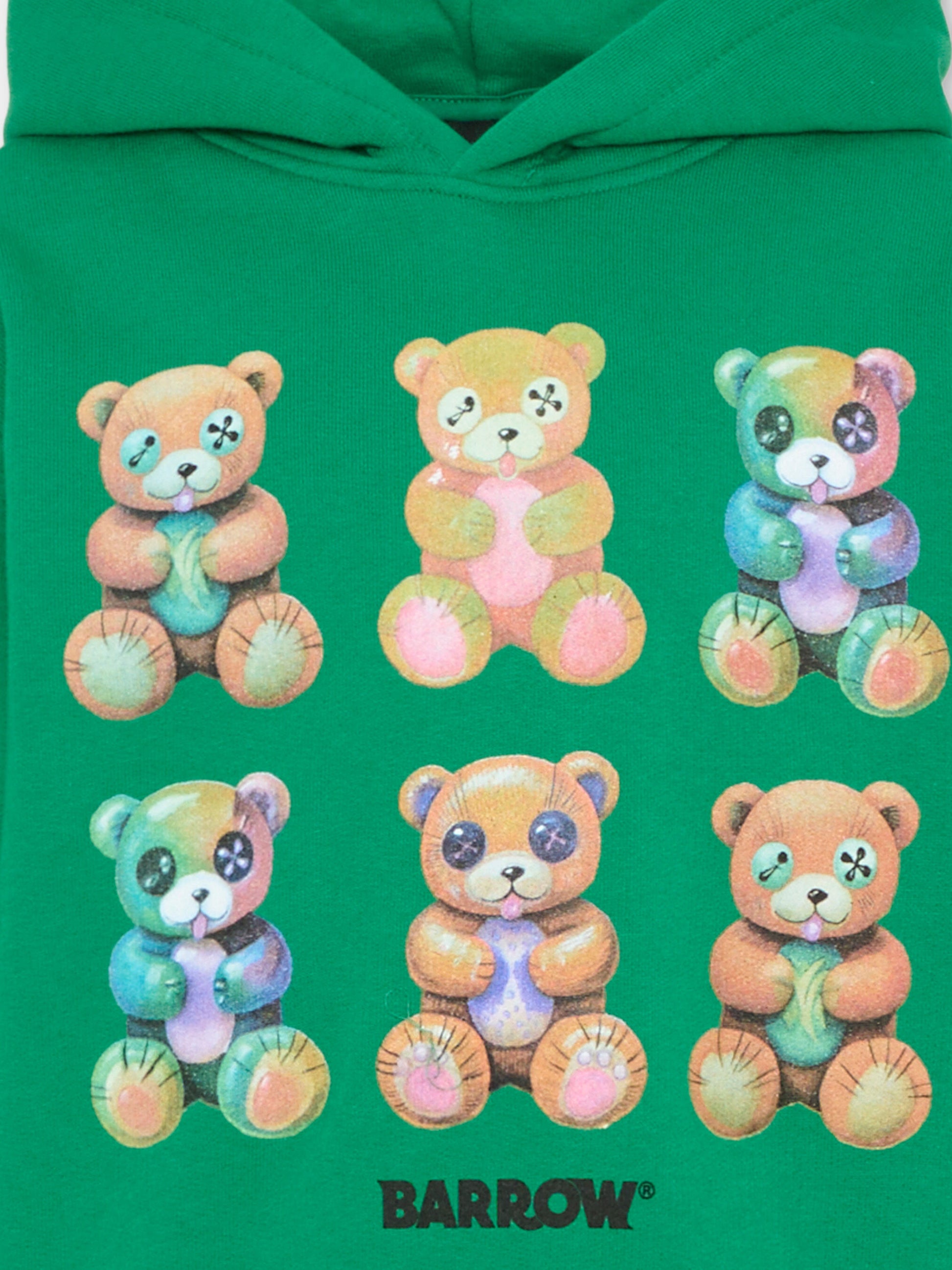 Felpa verde Barrow per bambini con orsetti,Barrow,S6BKJUHS080 080