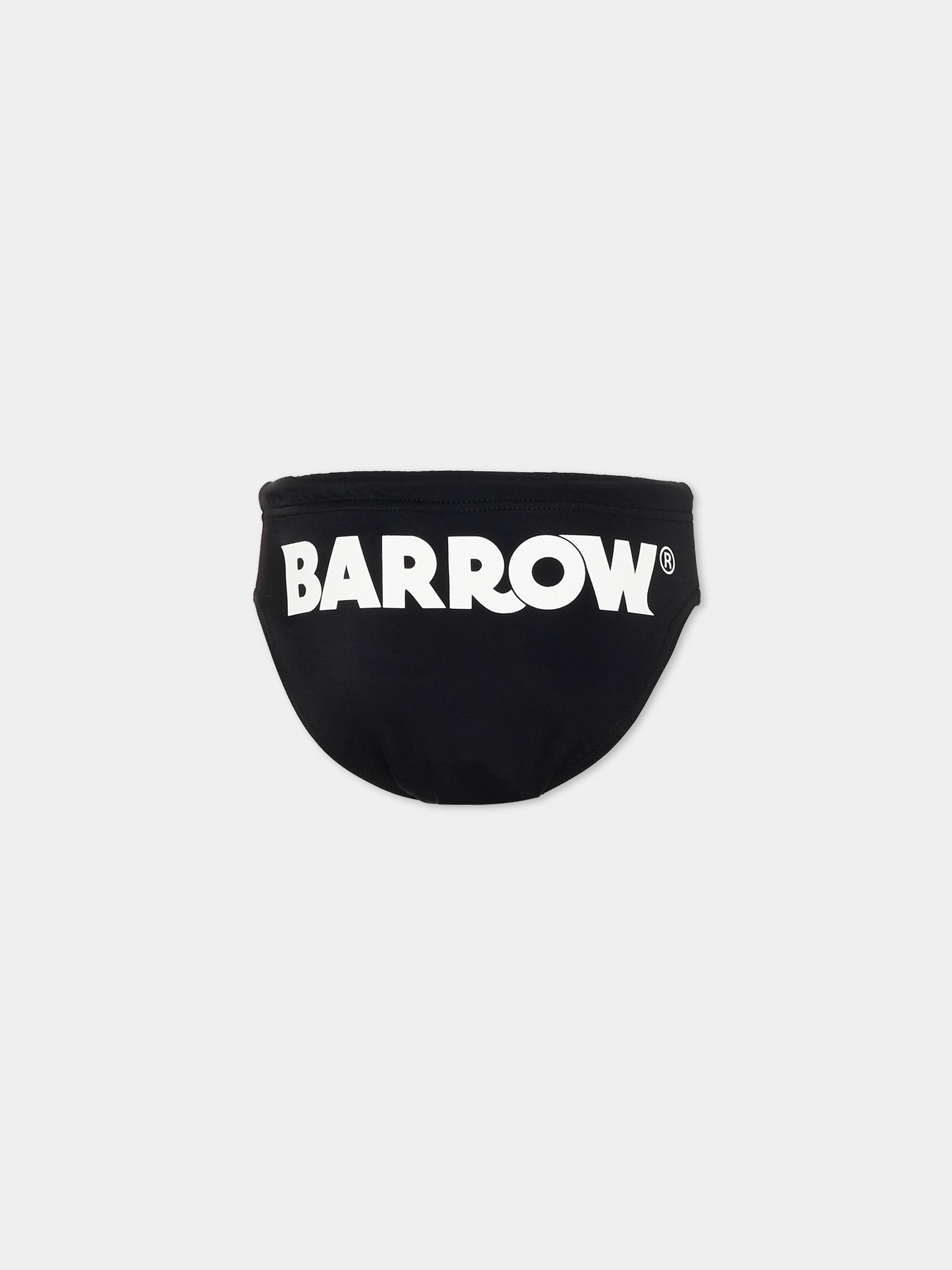 Slip mare nero per bambino con logo,Barrow,S6BKJBSS224 110