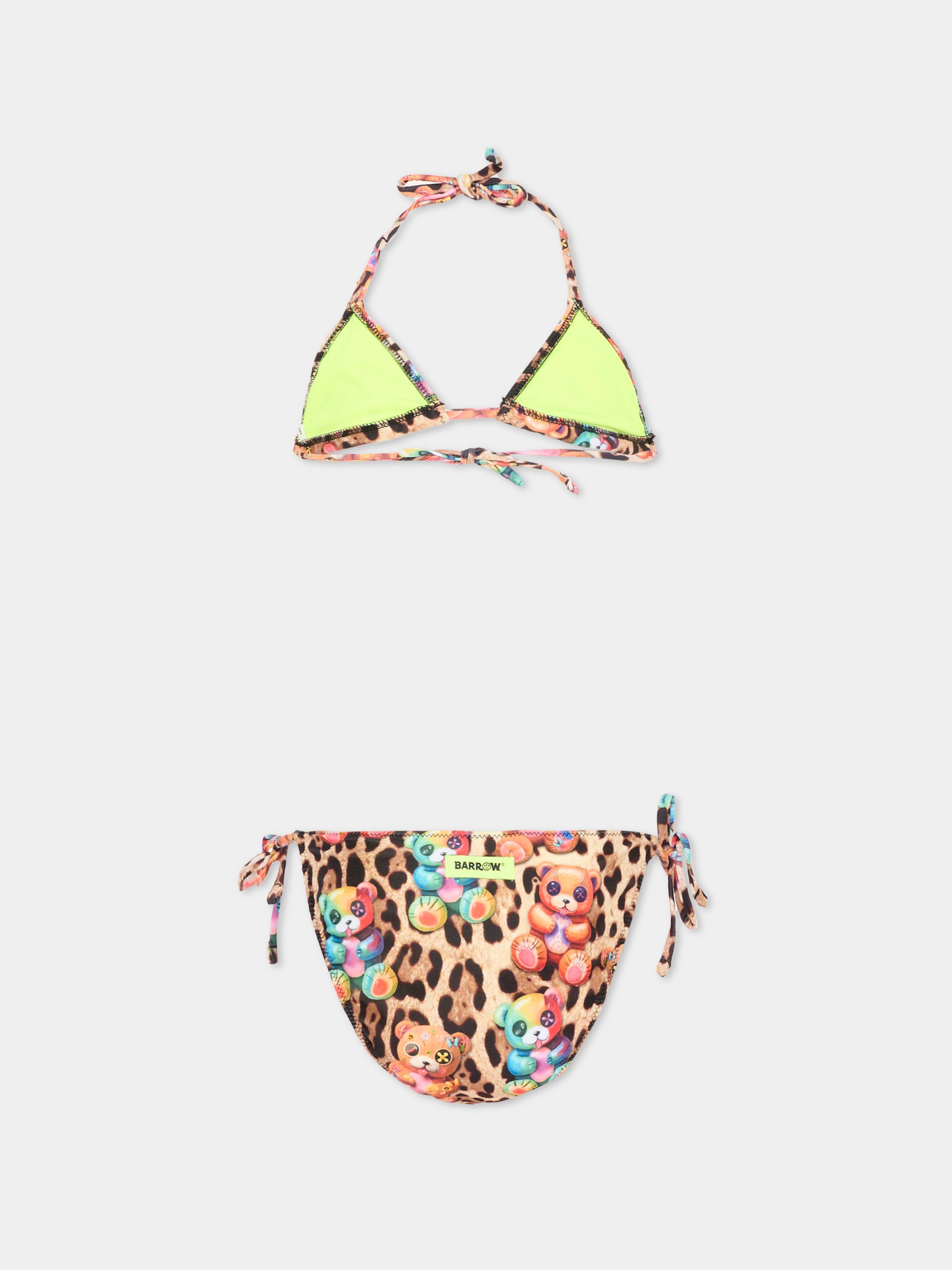 Slip e bikini multicolor per bambina con stampa orsetti,Barrow,S6BKJGSB225 140