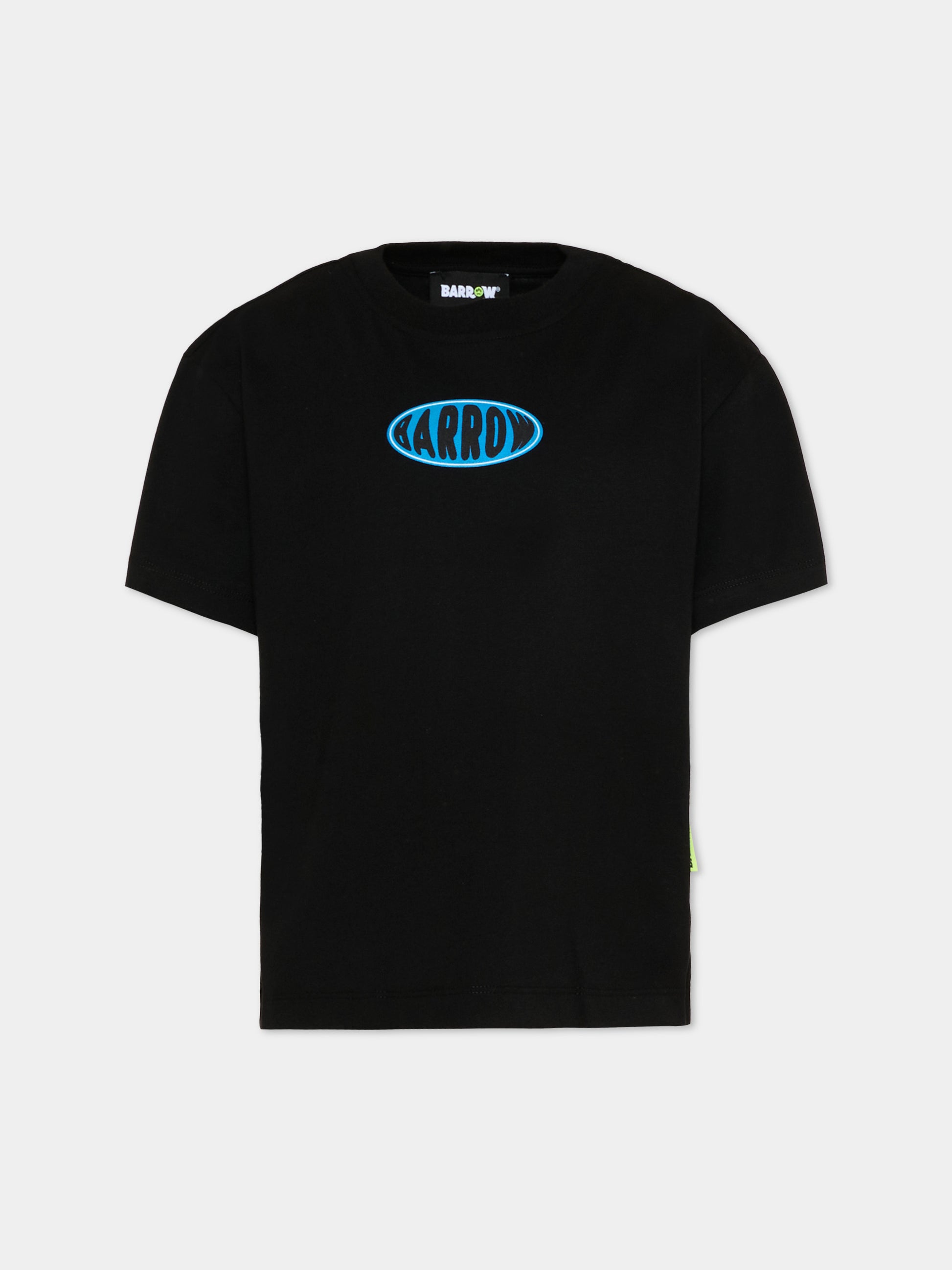 T-Shirt nera per bambino con orsetto,Barrow,S6BKJUTH074 110