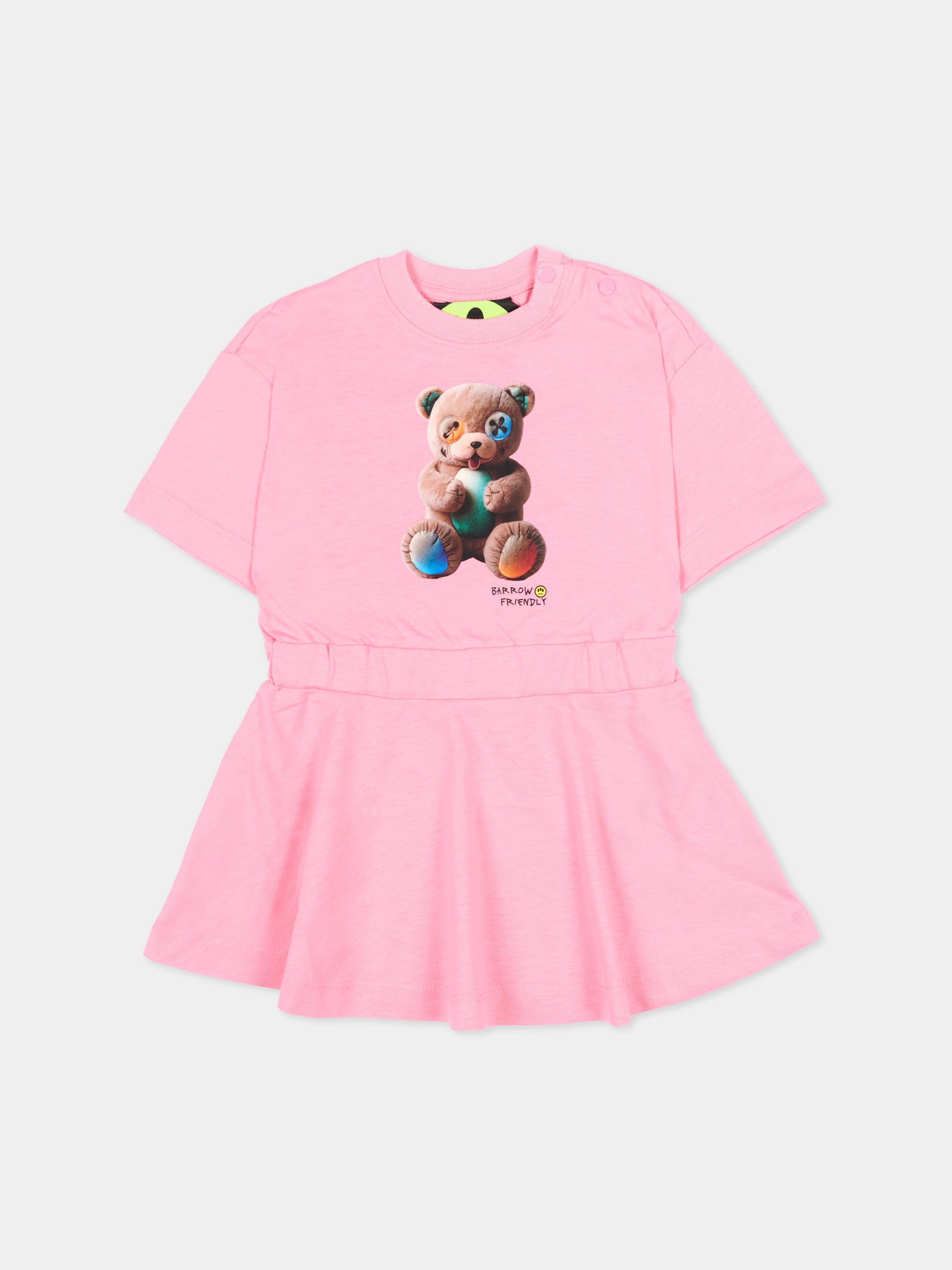 Vestito rosa per neonata con Teddy Bear,Barrow,S6BKNGDR206 BW311