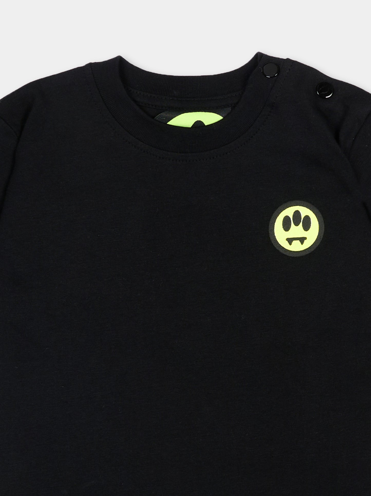 T-Shirt nera per neonati con logo,Barrow,S6BKUNTH207 110