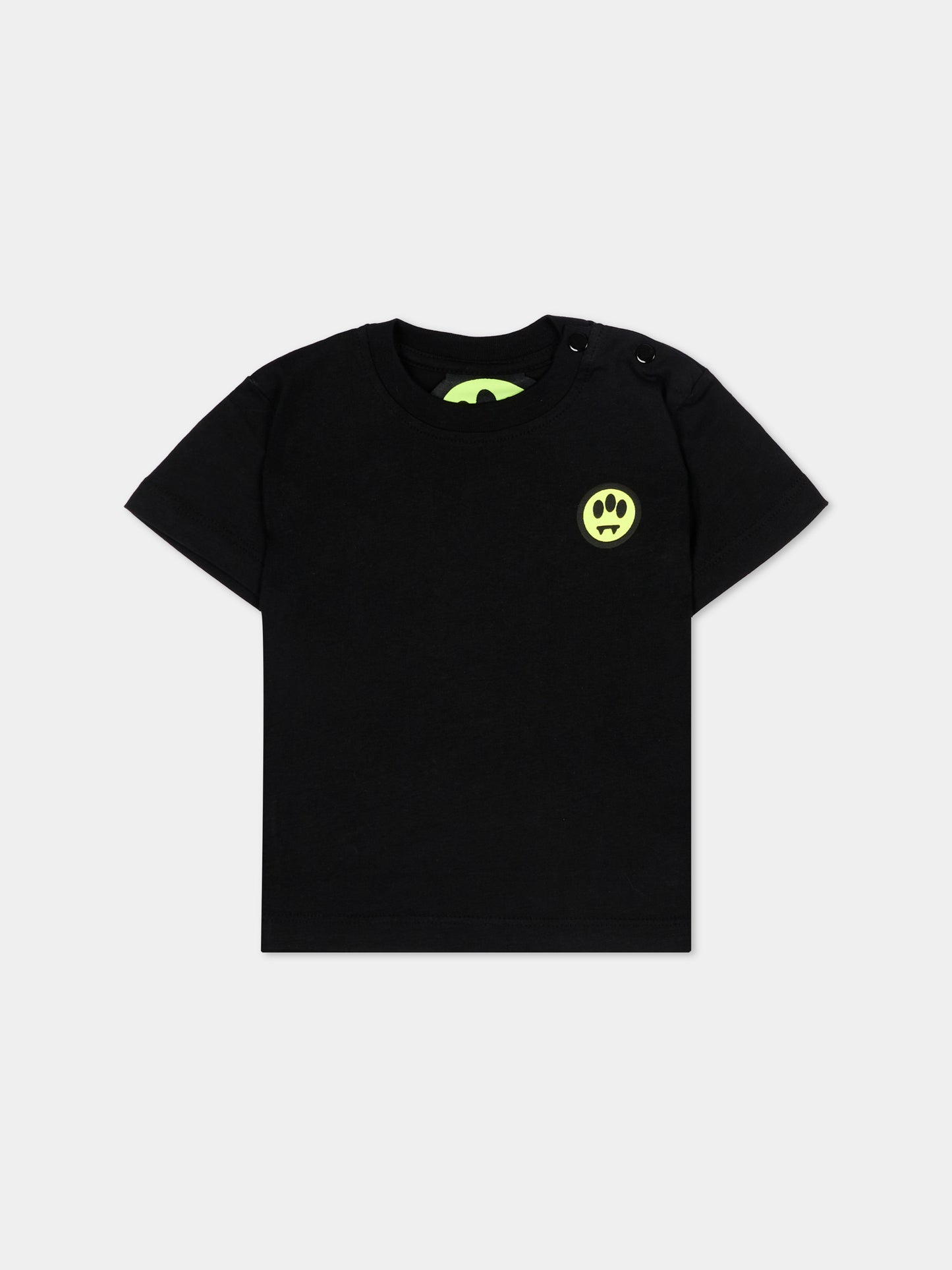 T-Shirt nera per neonata con logo,Barrow,S6BKUNTH207 110/92