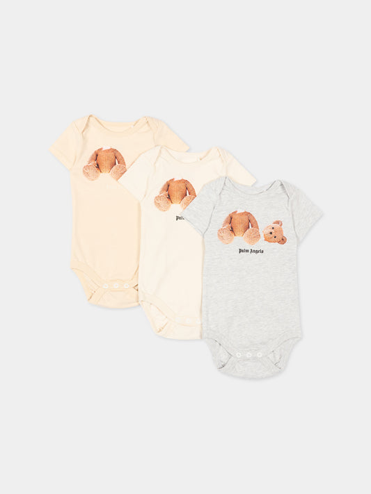 Body multicolor per neonati con Teddy Bear,Palm Angels,PB2X017S26JER001 INT13