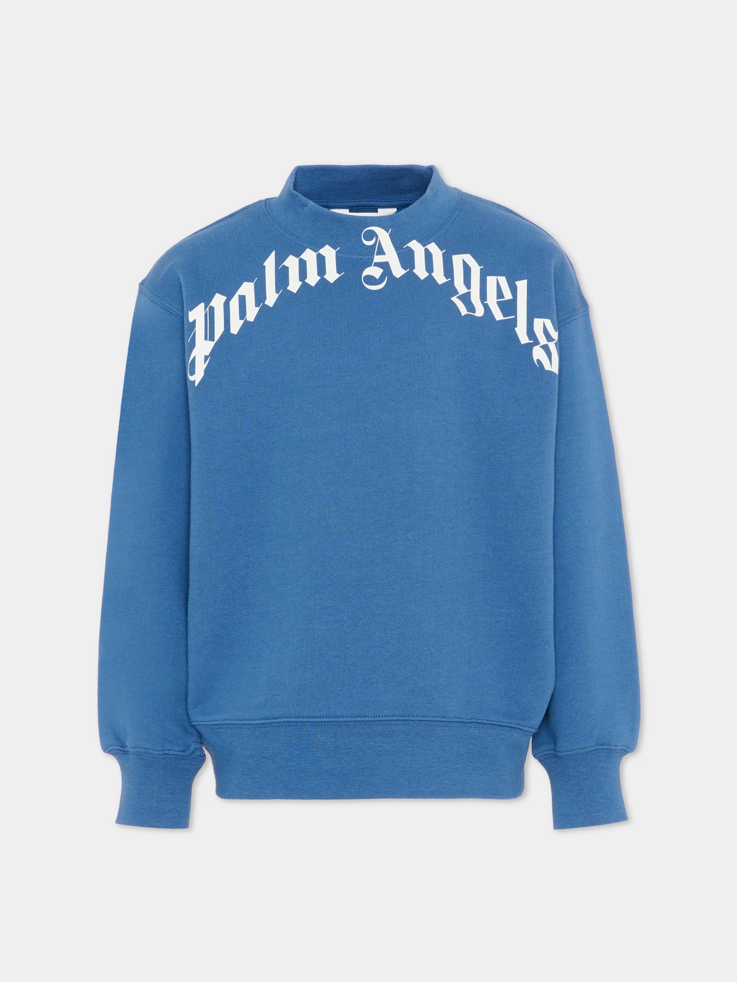 Felpa blu Palm Angels per bambini,Palm Angels,PBBA012S26FLE001 060