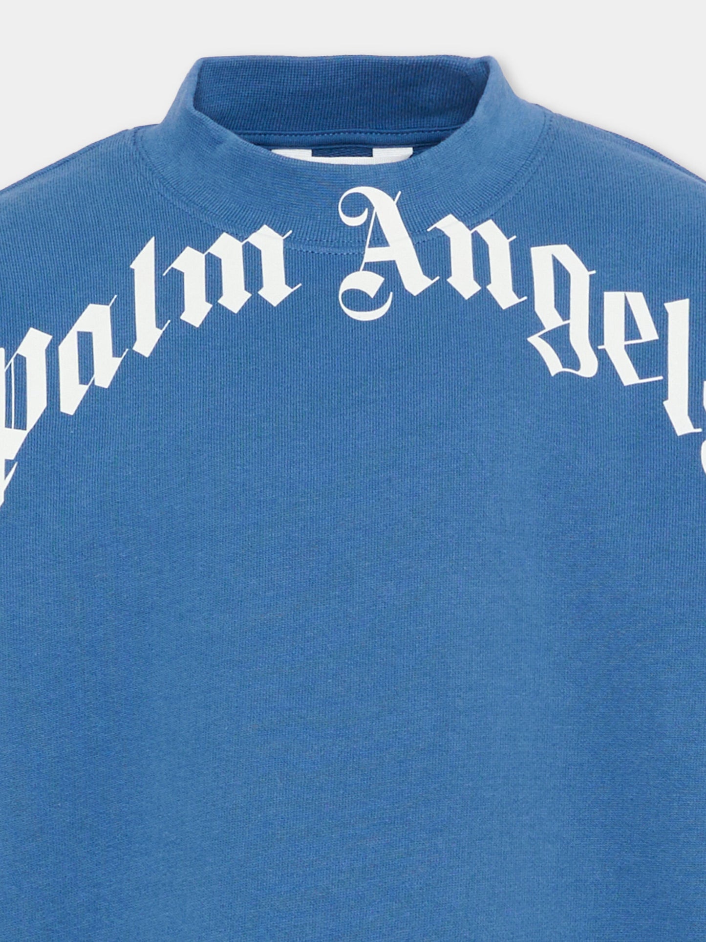 Felpa blu Palm Angels per bambini,Palm Angels,PBBA012S26FLE001 060