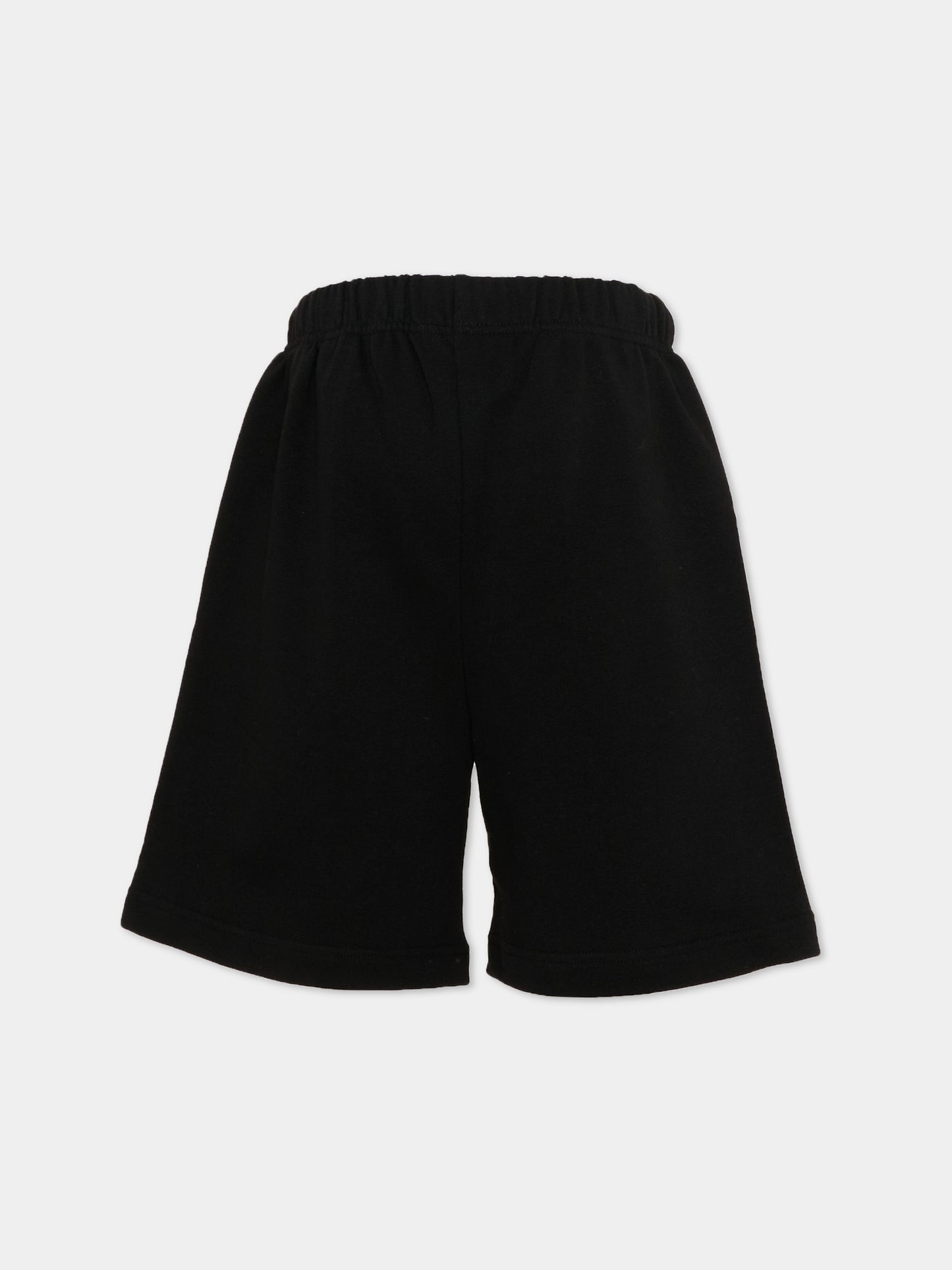 Shorts sportivi neri per bambini con logo,Palm Angels,PBCI006S26FLE003 110