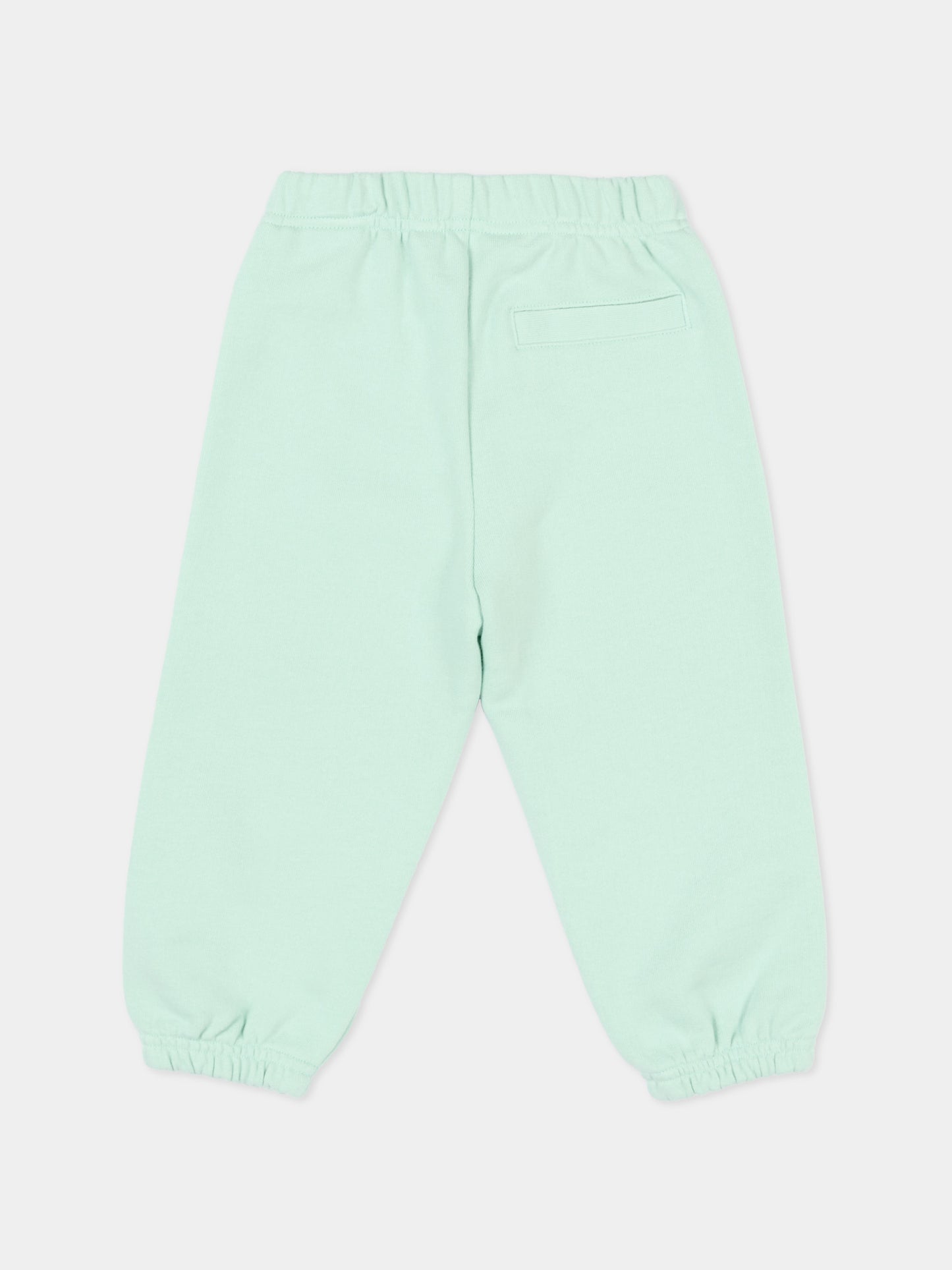 Pantaloni sportivi verdi per neonati con logo,Palm Angels,PBXD001S26FLE001 081