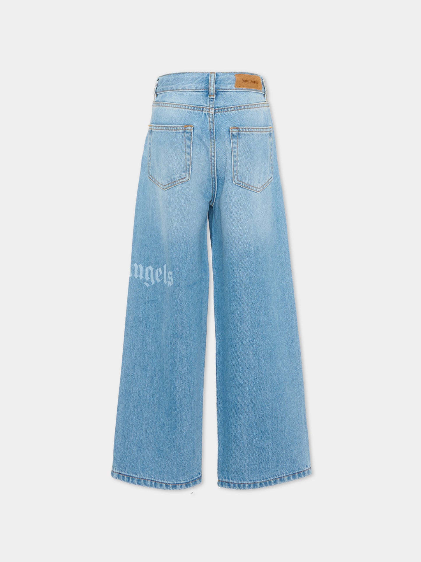 Jeans per bambini con logo,Palm Angels,PBYB009S26DEN001 050