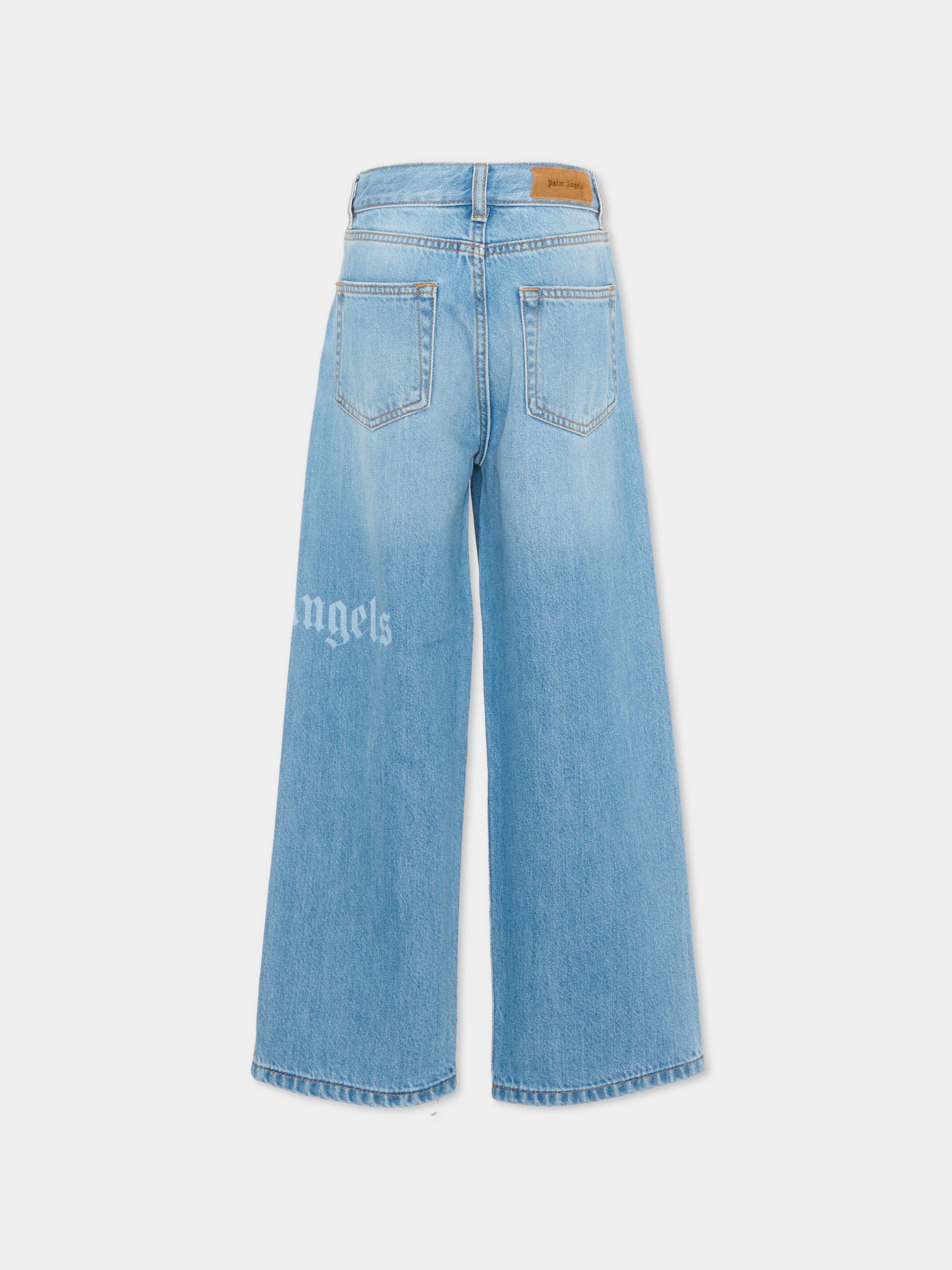 Jeans per bambini con logo,Palm Angels,PBYB009S26DEN001 050