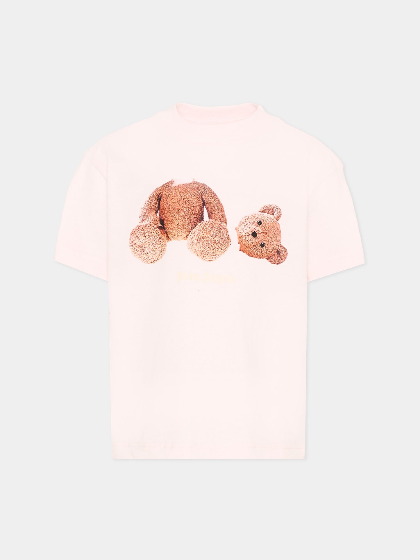 T-Shirt rosa per bambina con Teddy Bear,Palm Angels,PGAA002S26JER002 042