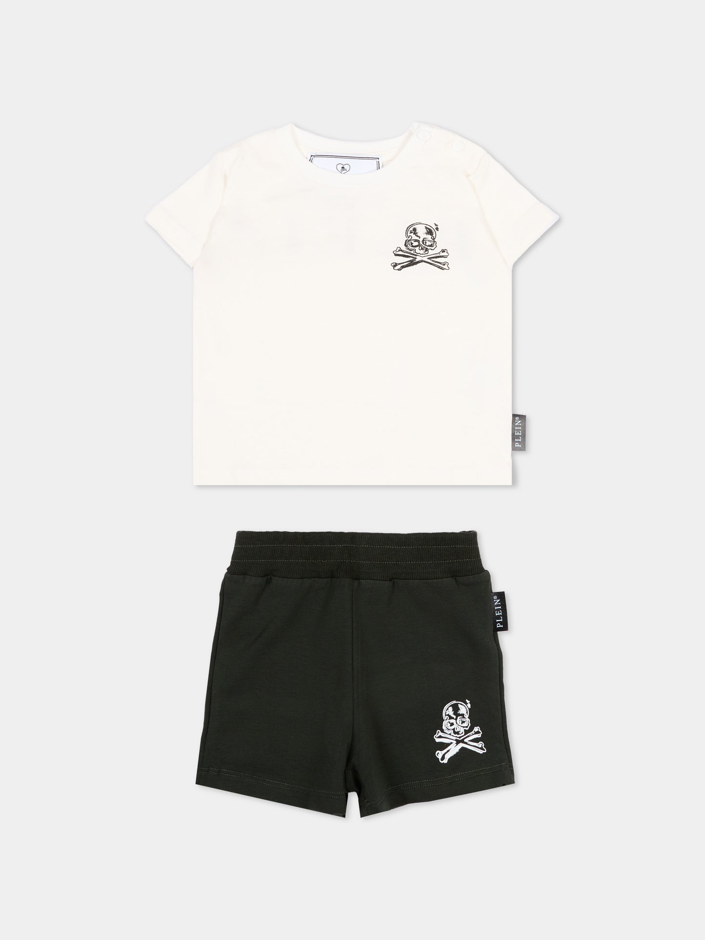 Completo sportivo multicolor per neonato con logo,Philipp Plein Junior,S6PHNBTS135 002/39