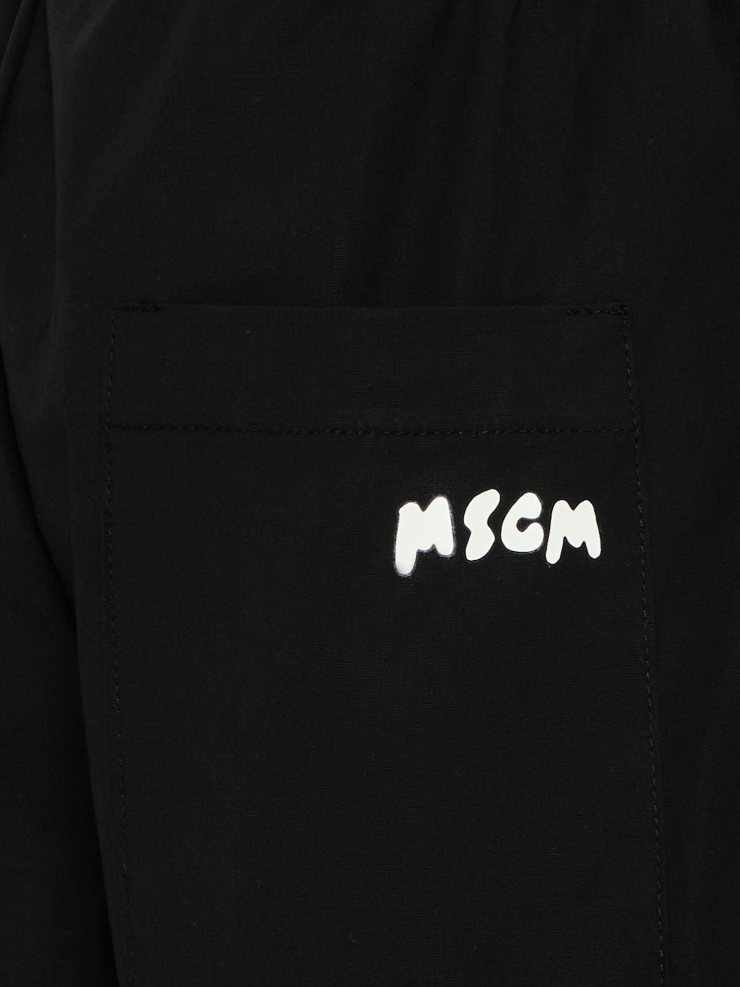 Shorts neri per bambino con logo,Msgm Kids,S6MSJBBE190 110