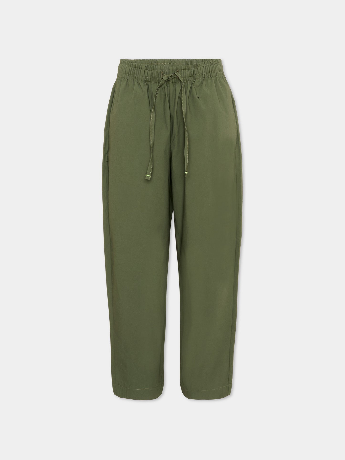 Pantalone verde per bambino con logo,Msgm Kids,S6MSJBPA188 082