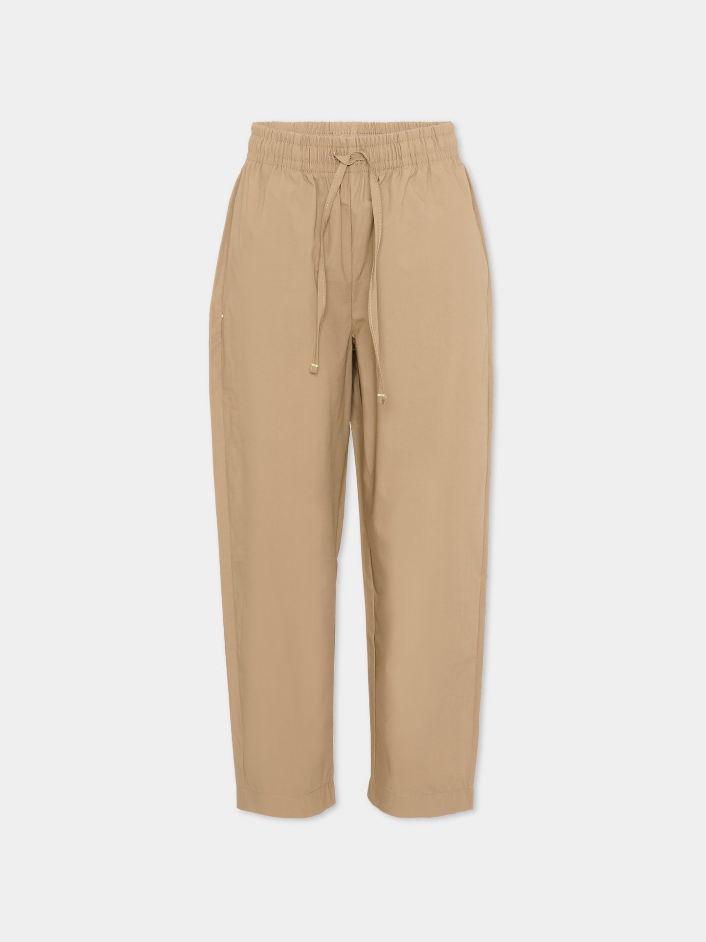 Pantaloni beige per bambino con logo,Msgm Kids,S6MSJBPA188 178