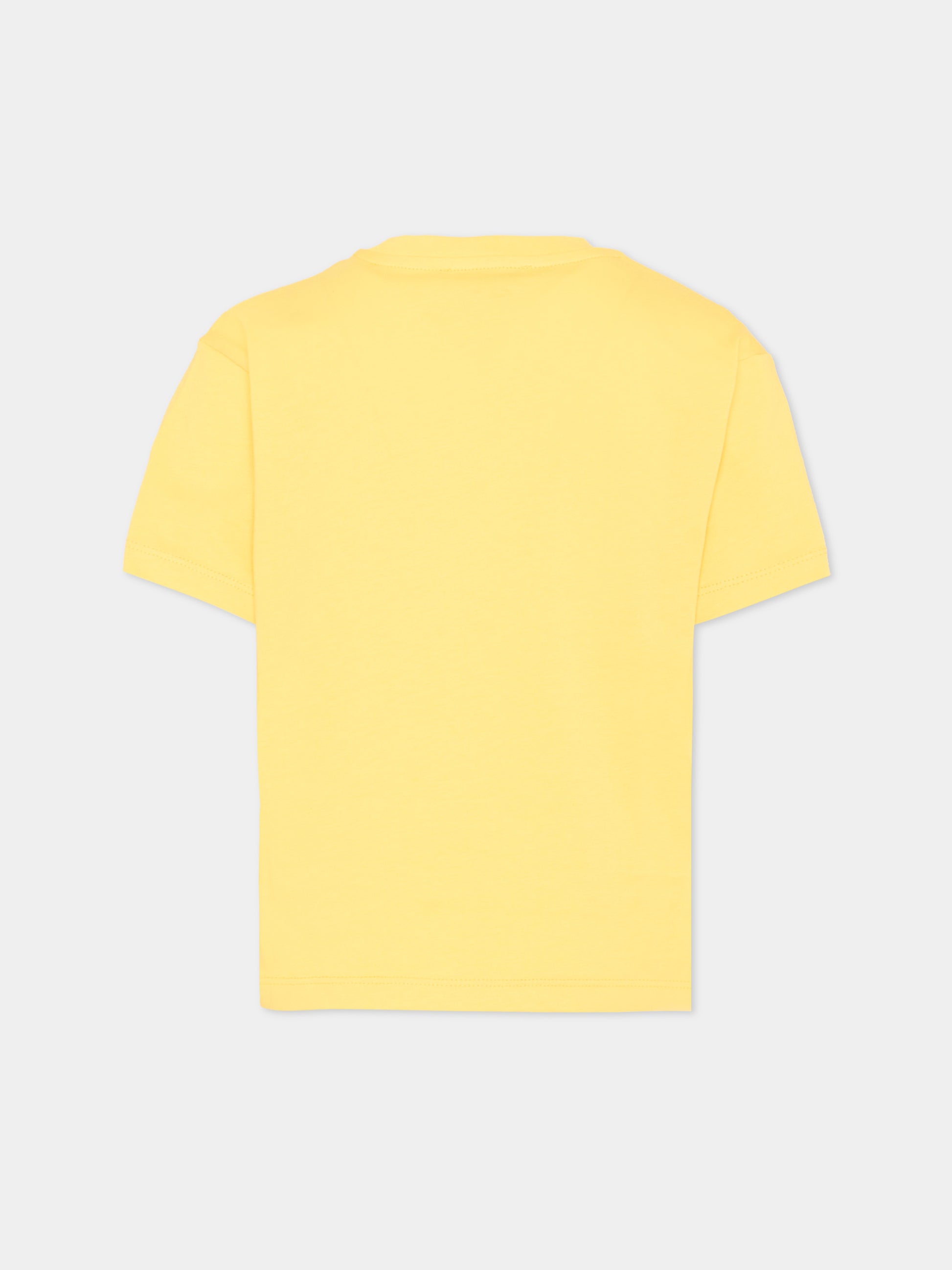 T-Shirt gialla per bambino con logo,Msgm Kids,S6MSJBTH251 020