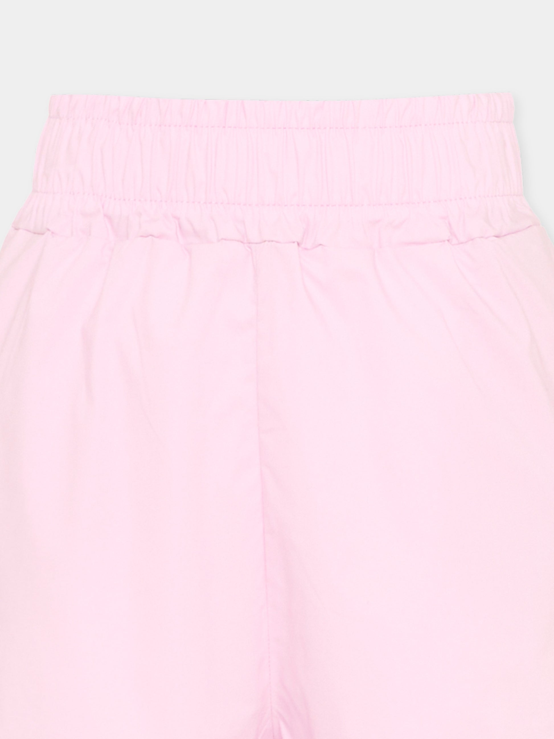 Shorts rosa per bambina con logo,Msgm Kids,S6MSJGSH164 MS070