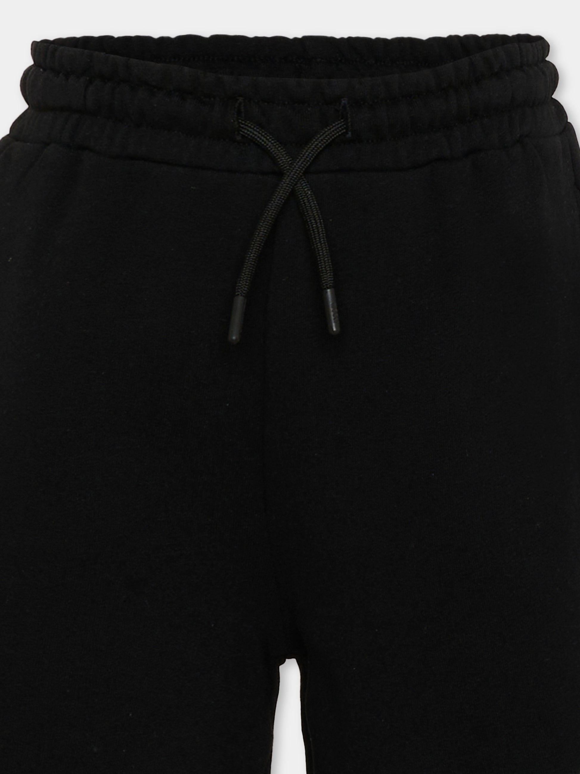 Shorts sportivi neri per bambini con logo,Msgm Kids,S6MSJUBE018 110