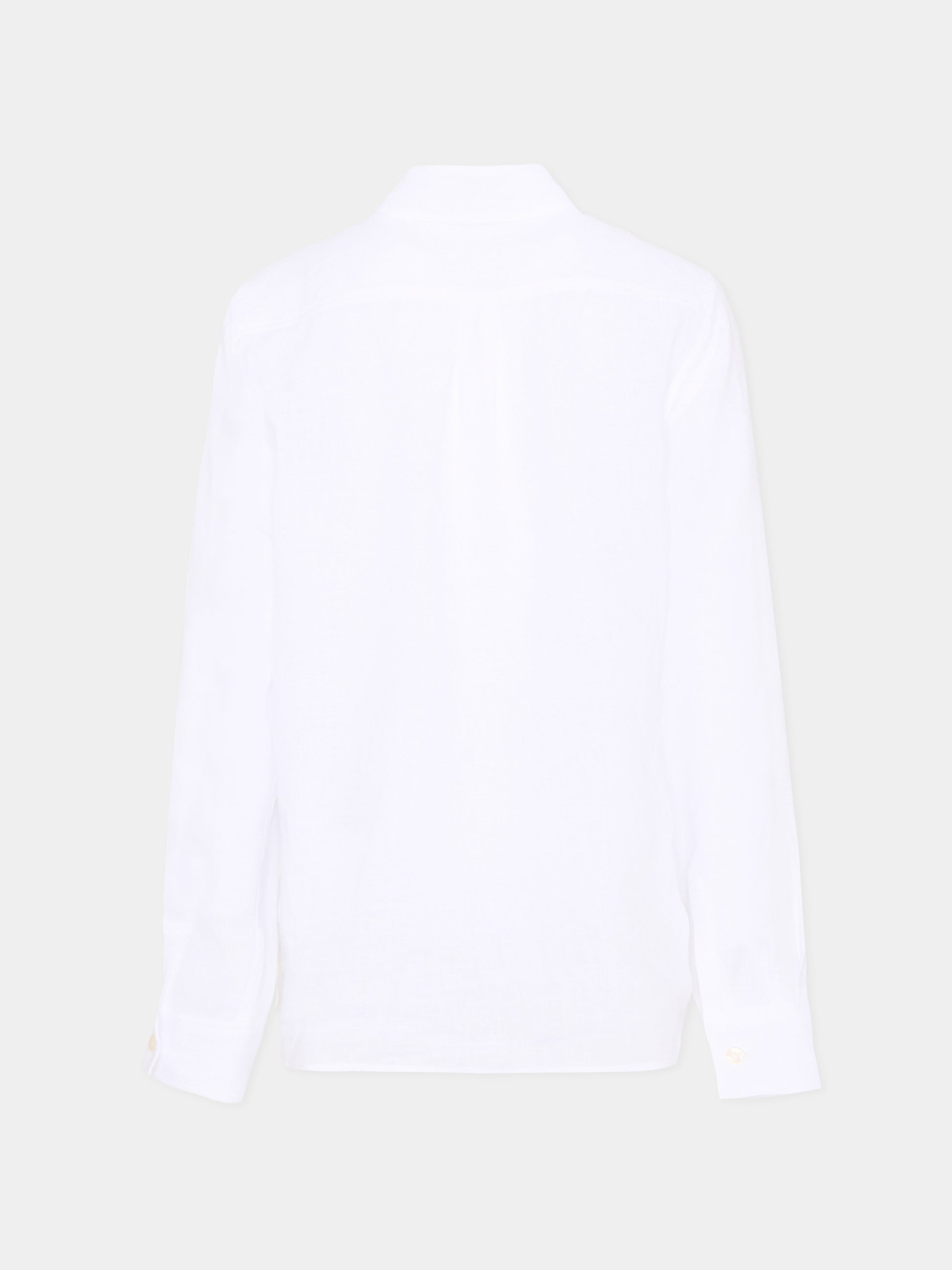 Camicia bianca per bambino con logo,Dolce & Gabbana Kids,L44S71 FU4LU W0800