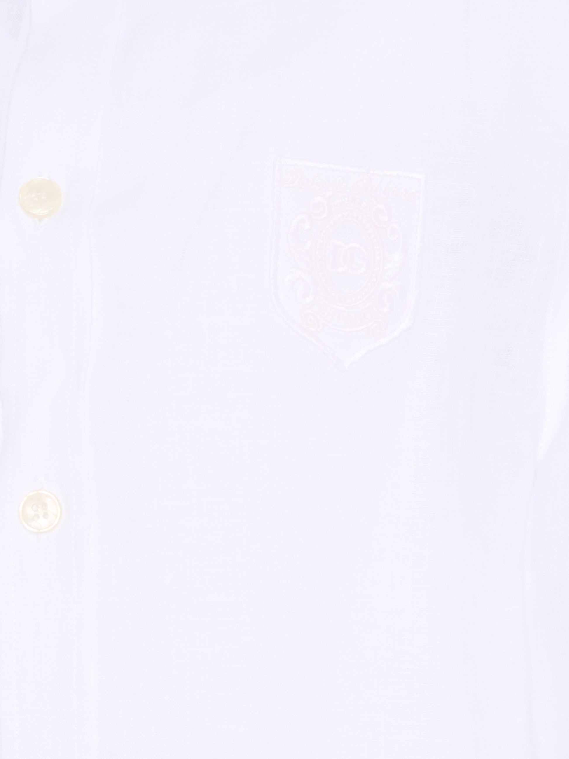 Camicia bianca per bambino con logo,Dolce & Gabbana Kids,L44S71 FU4LU W0800