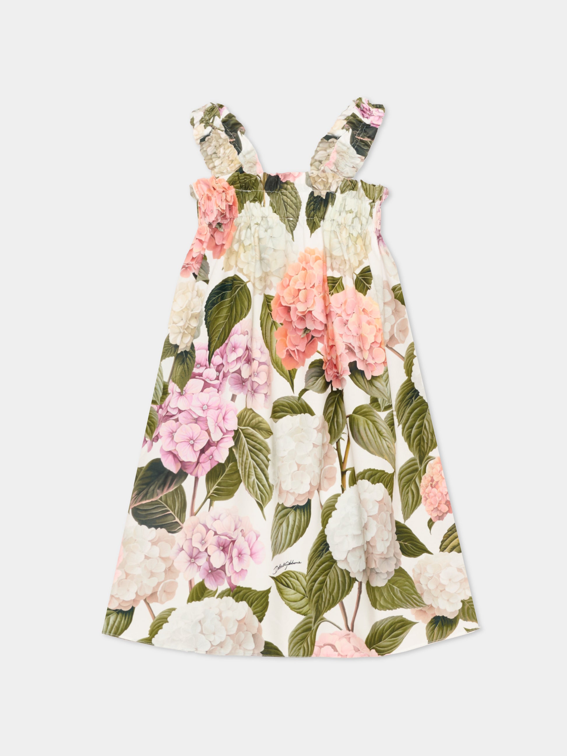 Vestito multicolor per bambina floreale,Dolce & Gabbana Kids,L54DN9 HS5T6 HA5XG