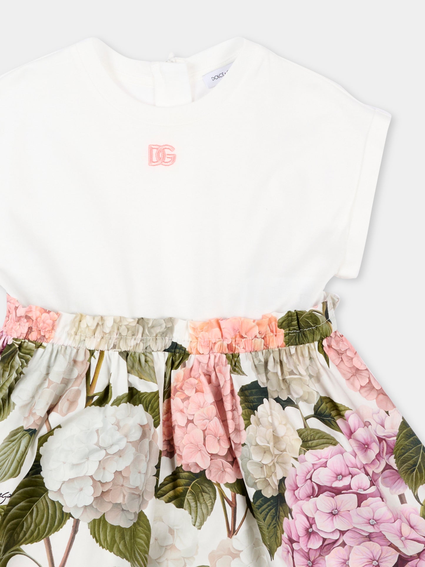 Vestito multicolor per neonata con stampa floreale,Dolce & Gabbana Kids,L2JDAU G7PQP S9000