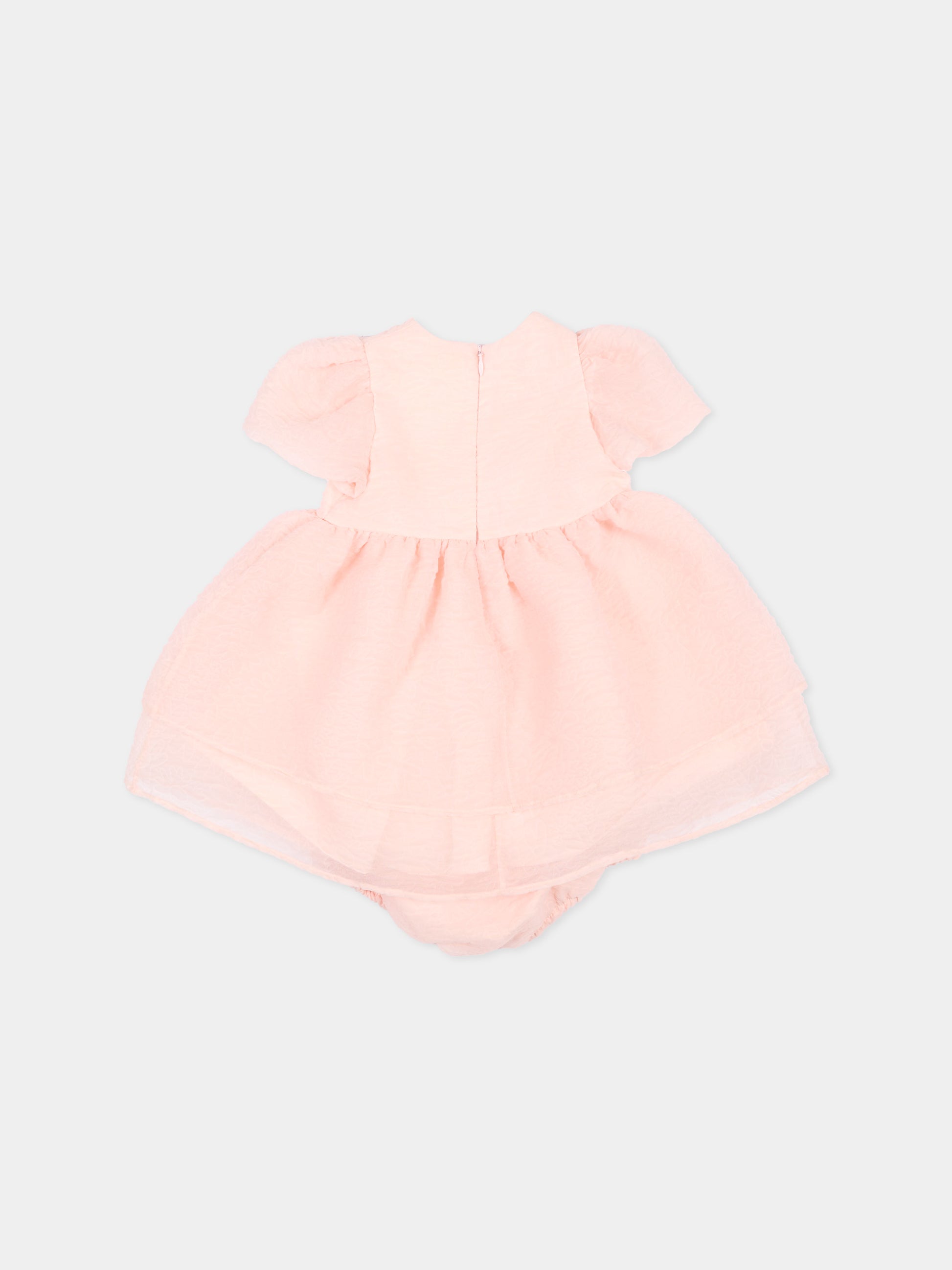 Abito rosa per neonata con culotte,Simonetta,SY1001-O0069 508