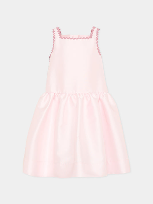 Elegant pink dress for girl