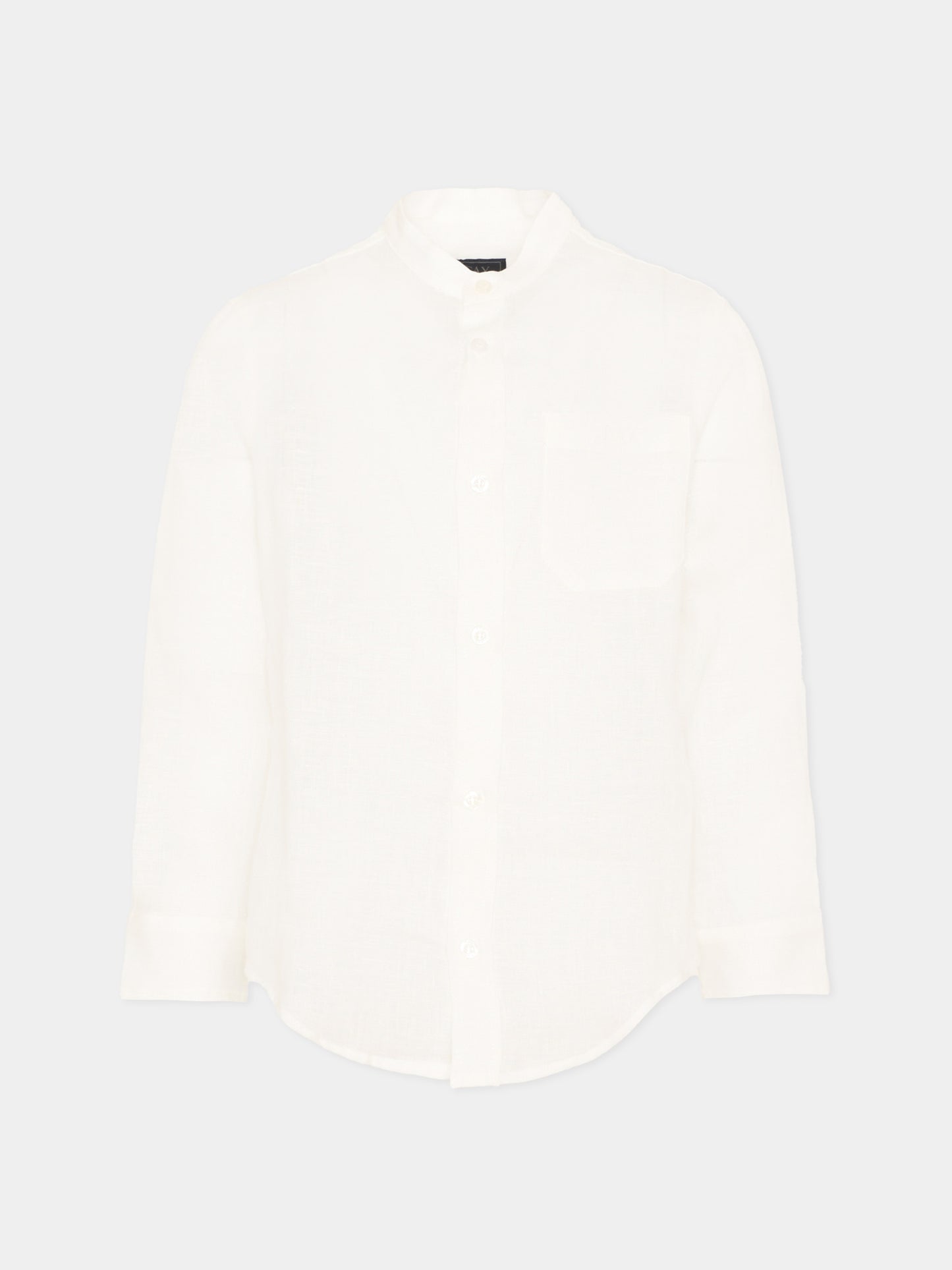 Camicia avorio in lino per bambino,Fay Kids,FY5P20 Z3681 101