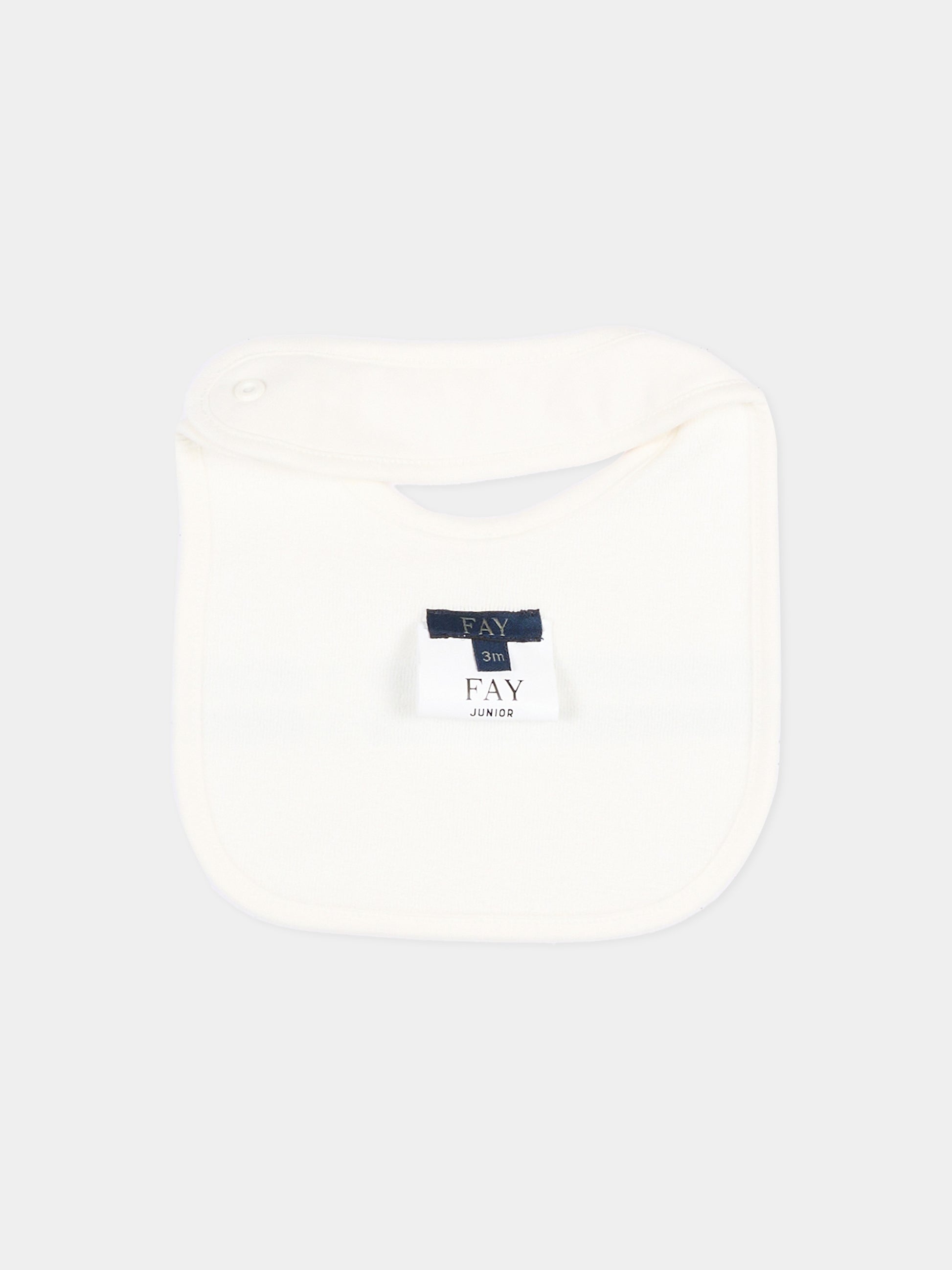 Set tutina avorio per neonato con logo,Fay Kids,FYB510 Z3708 101BL