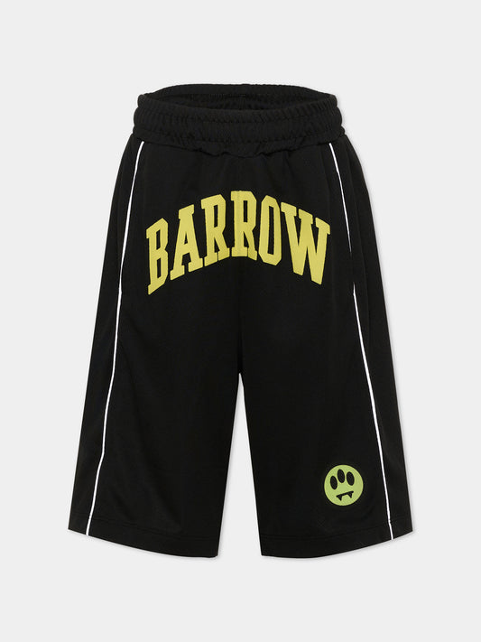 Shorts sportivi neri Barrow per bambino,Barrow,S6BKJUBE108 110