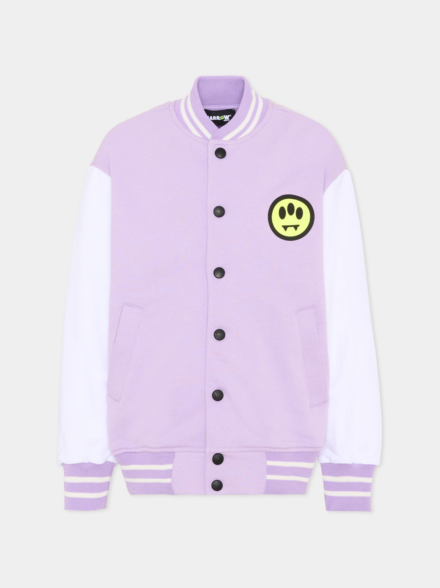 Bomber lilla per bambina con logo,Barrow,S6BKJUBO102 071
