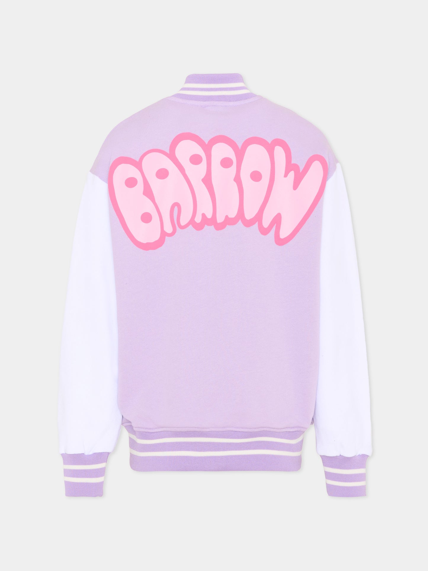 Bomber lilla per bambina con logo,Barrow,S6BKJUBO102 071