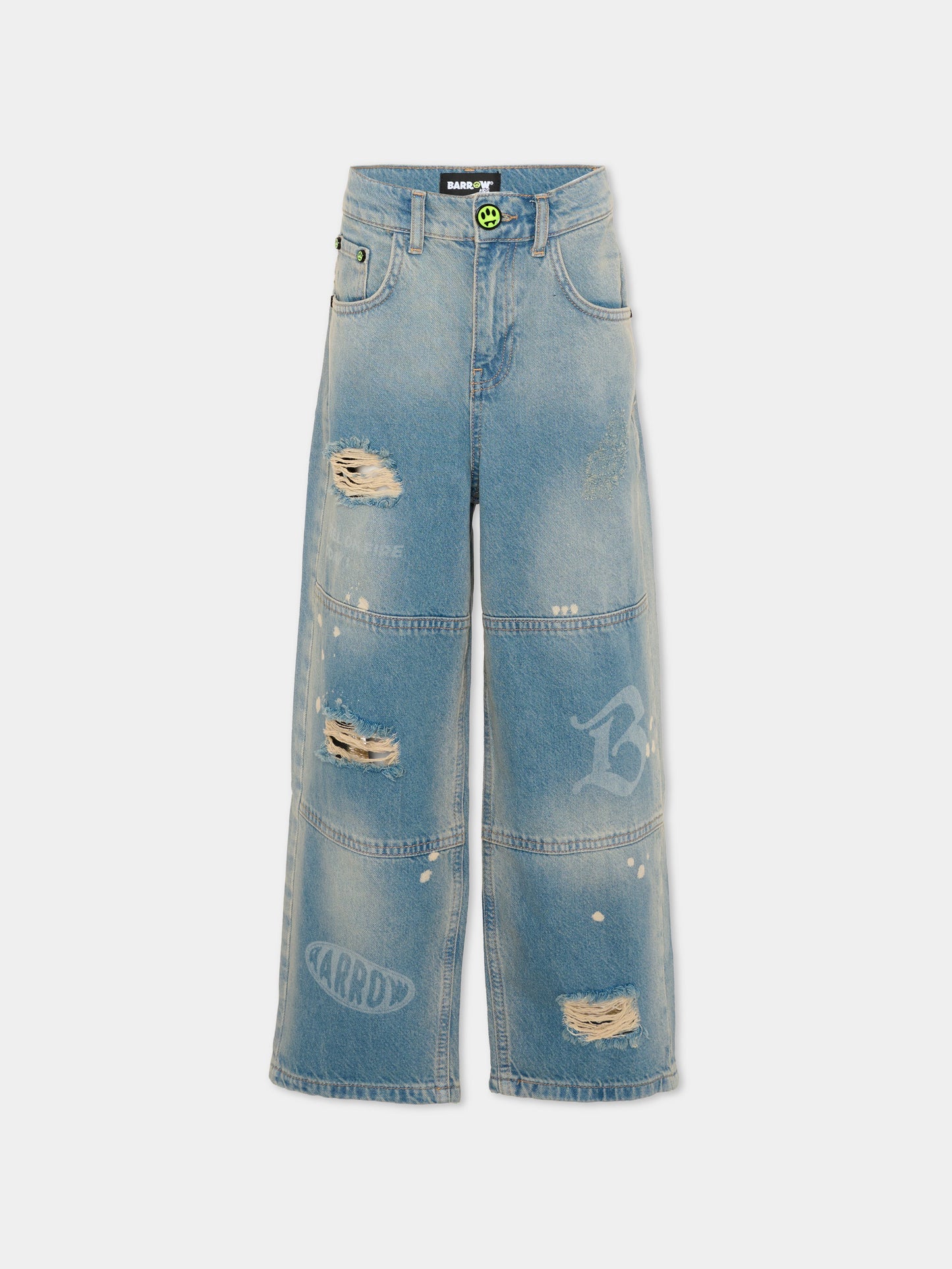 Jeans denim per bambini con strappi,Barrow,S6BKJUDP107 126