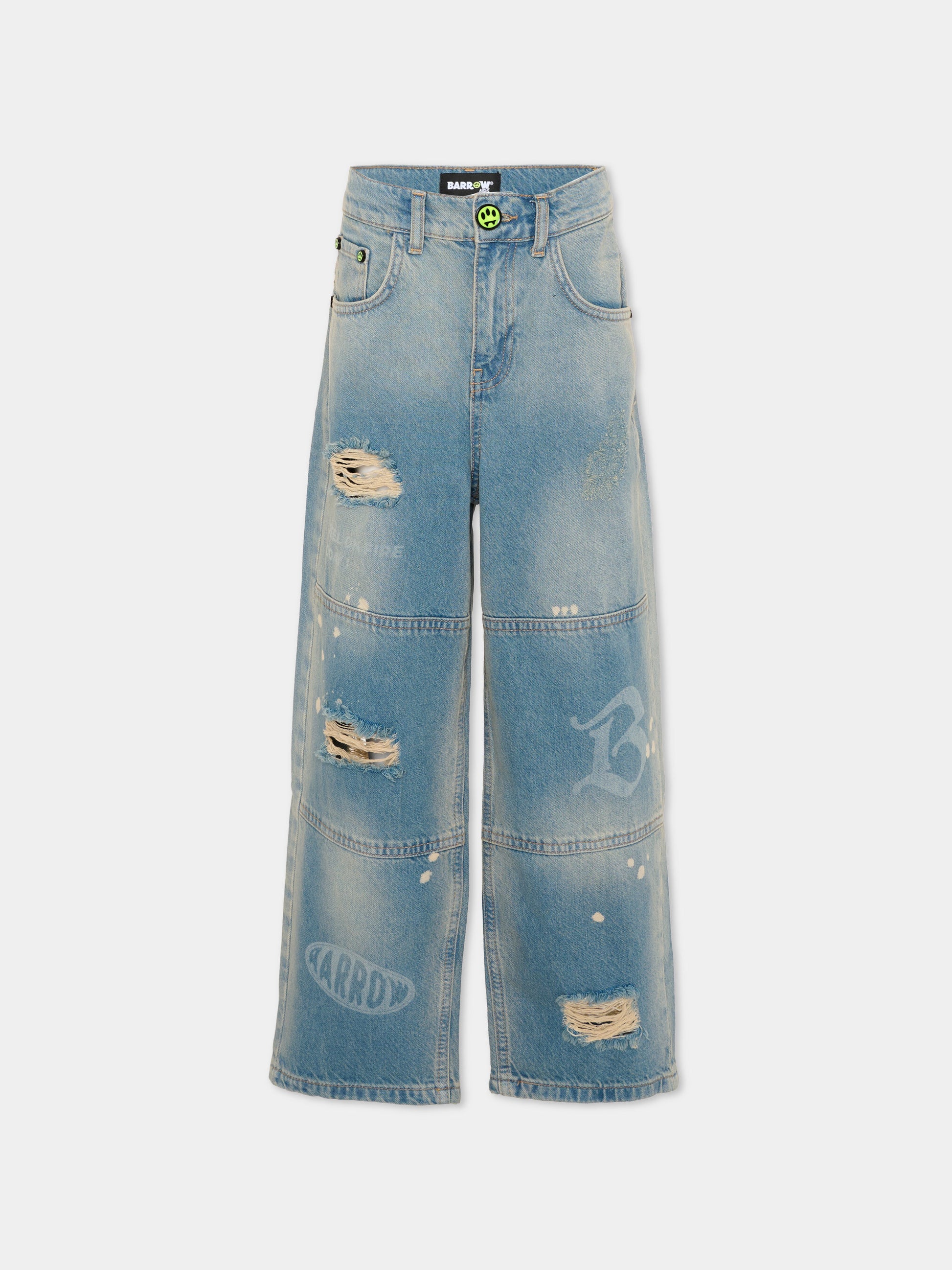 Jeans denim per bambini con strappi,Barrow,S6BKJUDP107 126