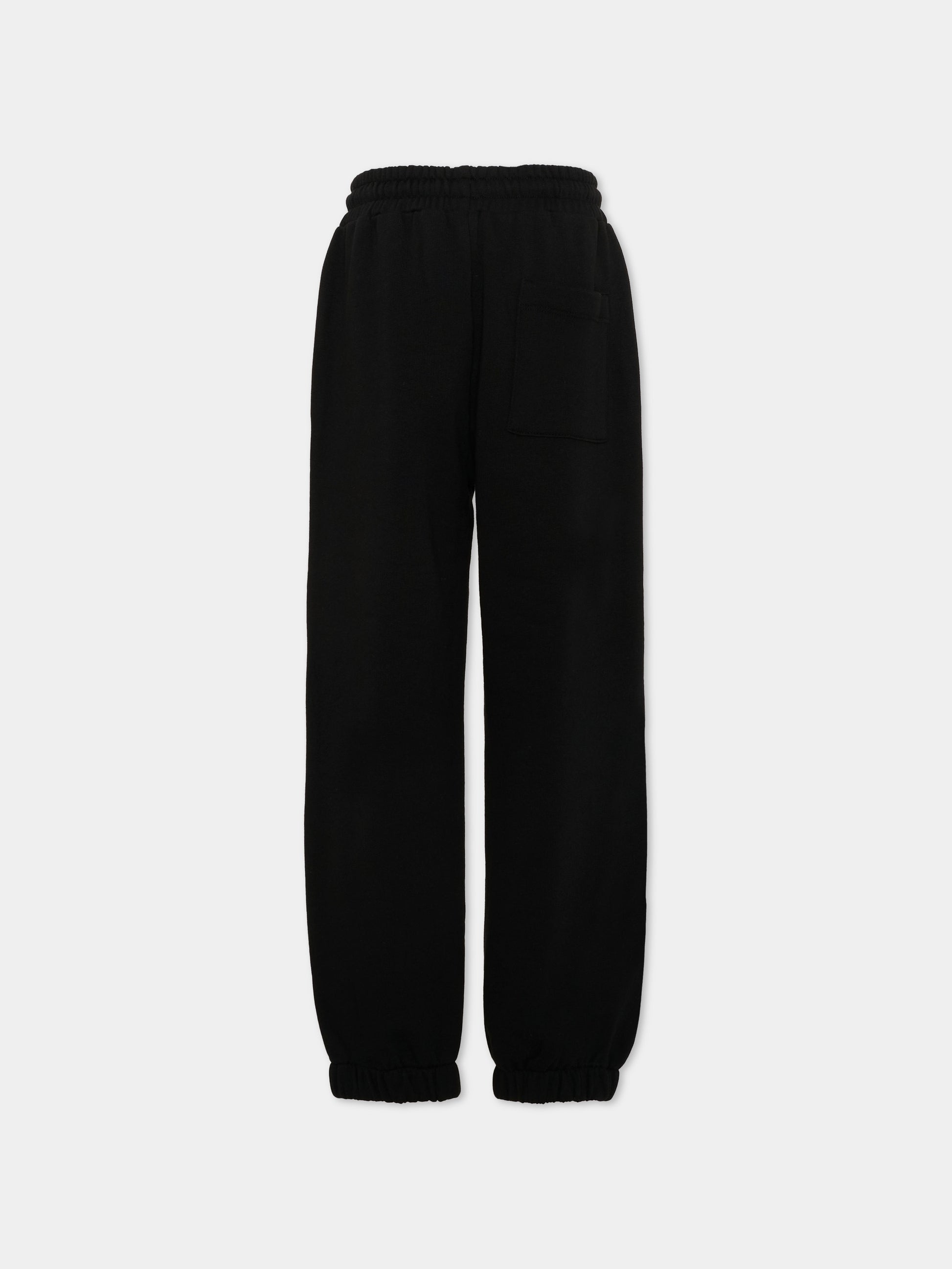 Pantalone sportivo nero per bambino con smile,Barrow,S6BKJUFP089 110