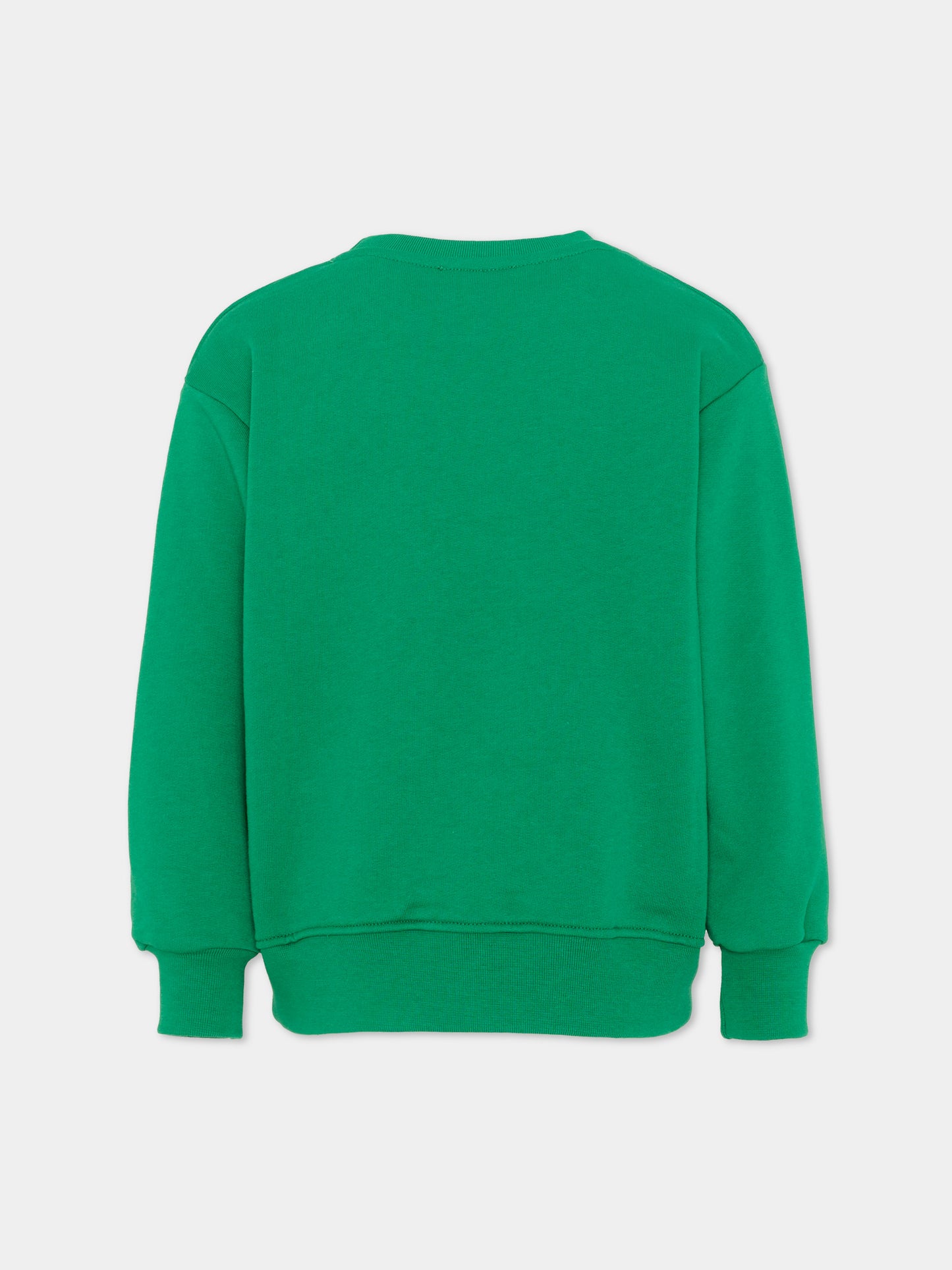 Felpa verde per bambino con smile,Barrow,S6BKJUSW098 080