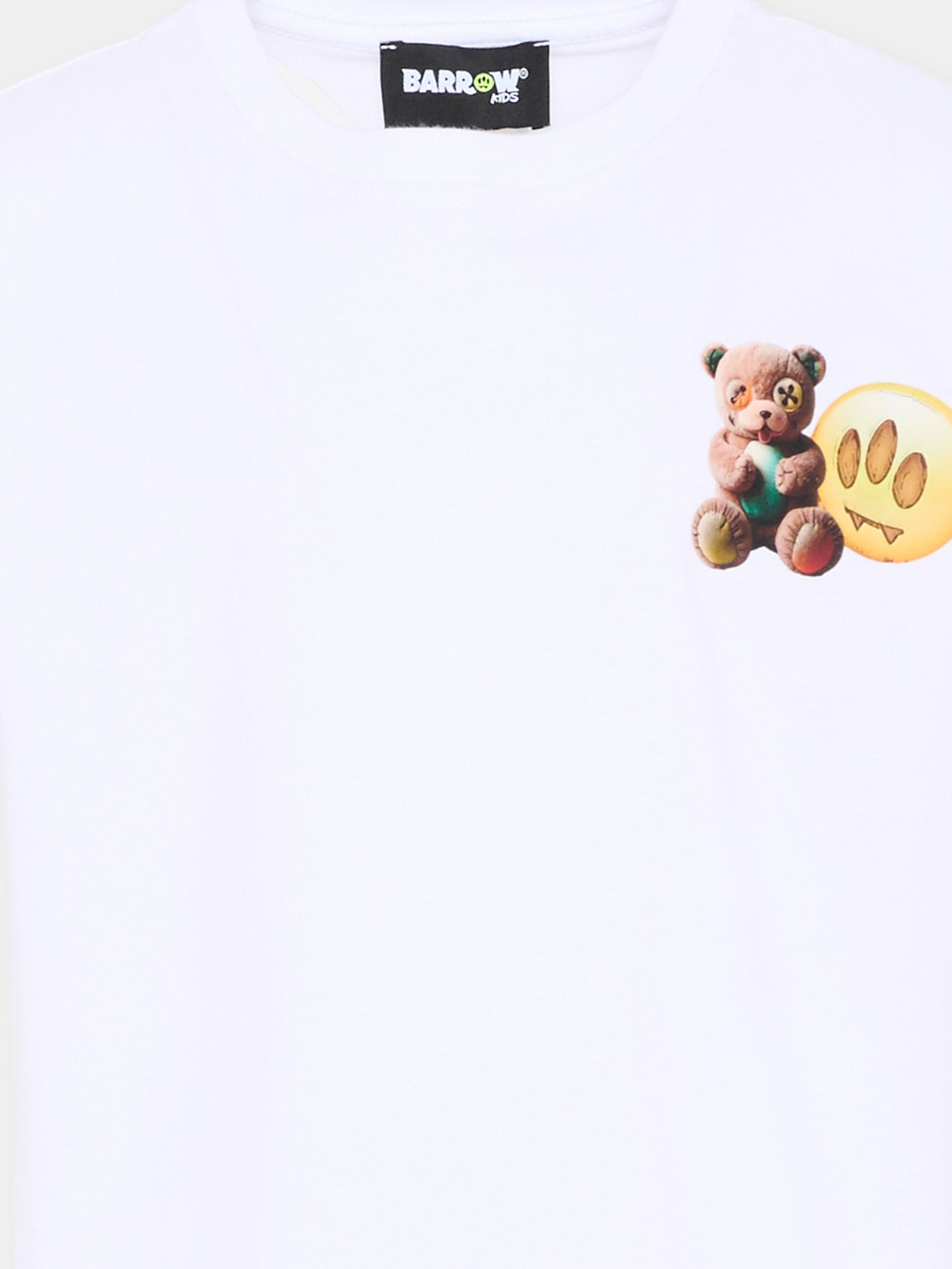 Canotta bianca per bambino con logo,Barrow,S6BKJUTA077 002