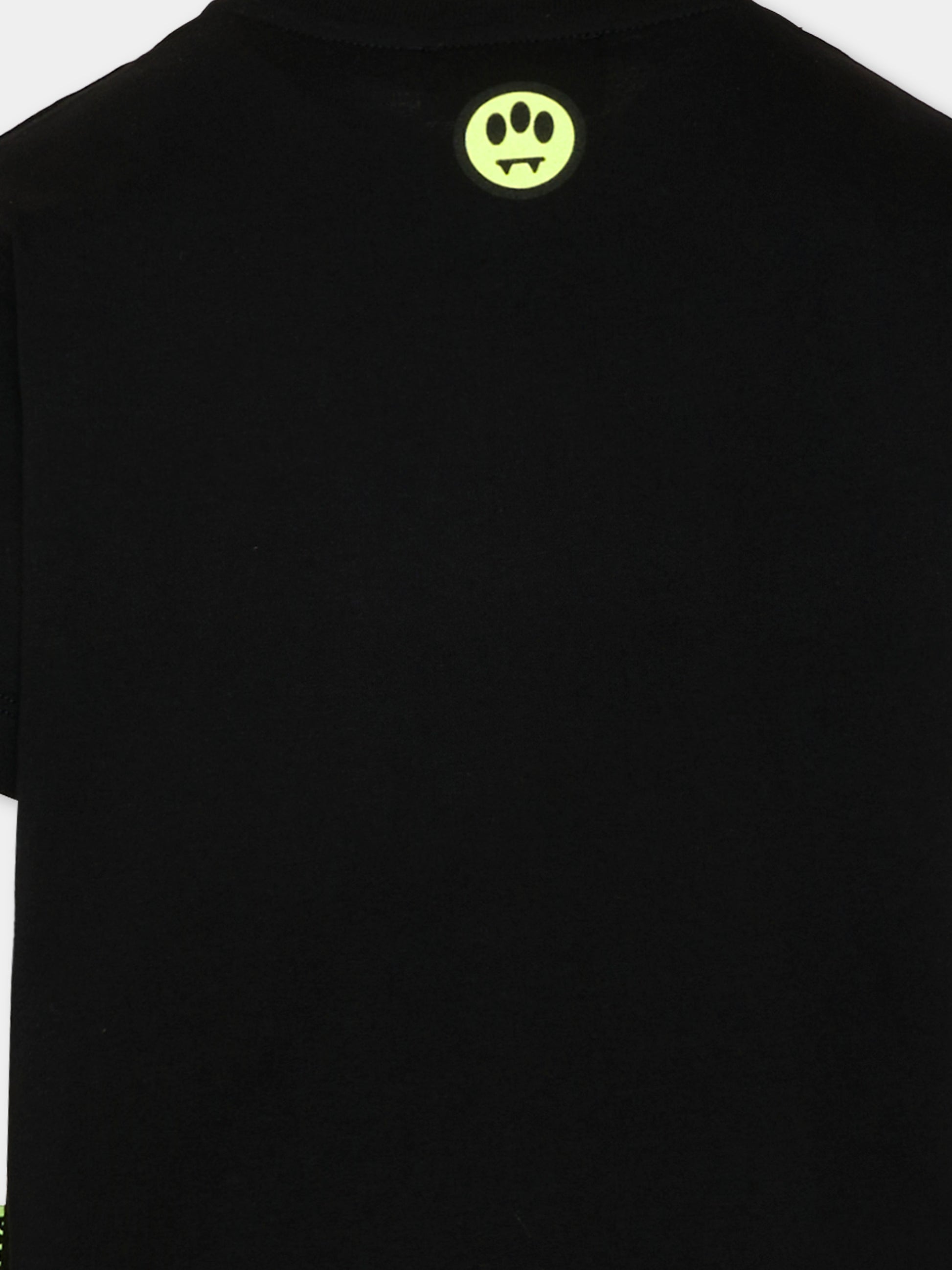 T-Shirt nera per bambino con stampe pop,Barrow,S6BKJUTH073 110