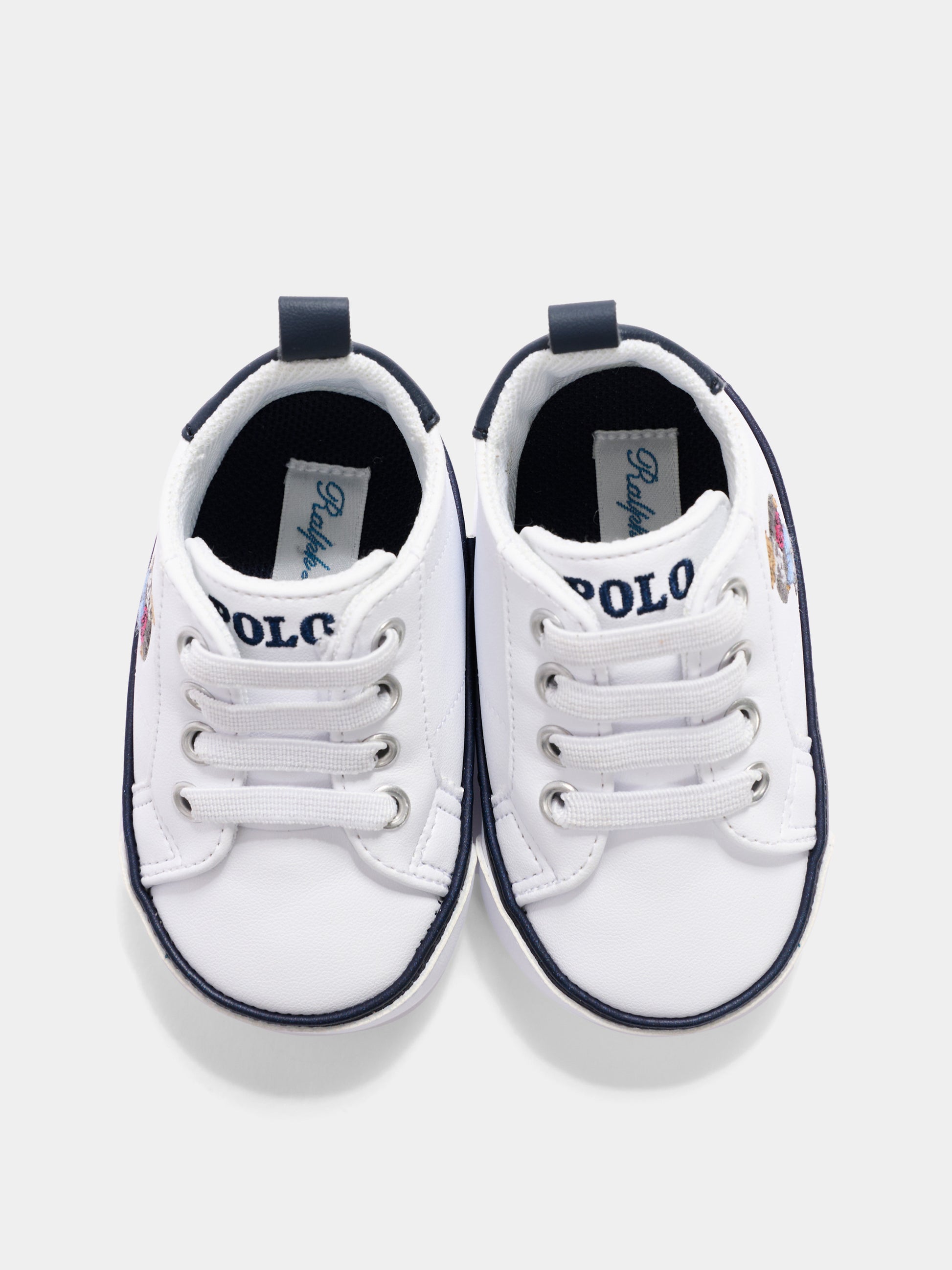Sneakers bianche Polo Bear per neonati,Ralph Lauren Kids,RL06180101