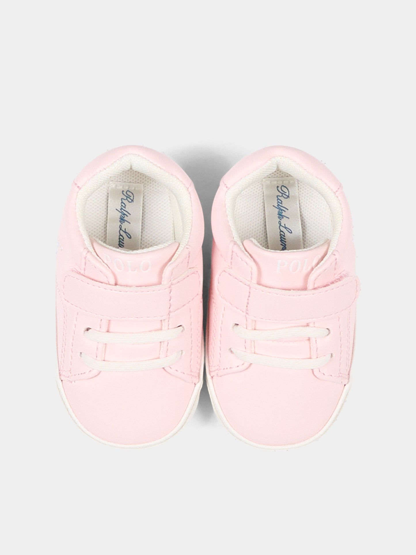 Sneakers rosa per neonata con Polo Pony,Ralph Lauren Kids,RL00298680
